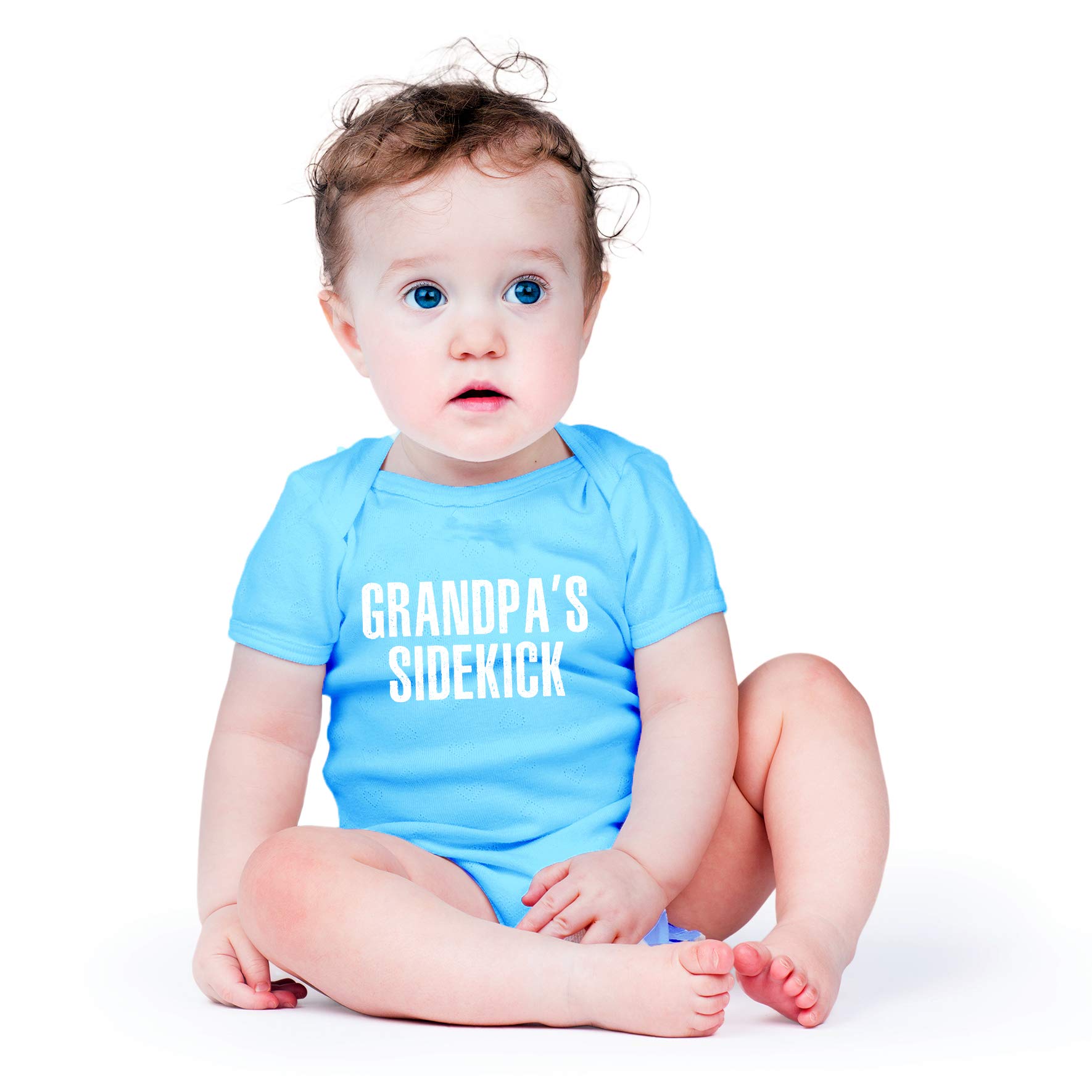 Funny Grandpa's Sidekick Baby Bodysuit - Cute Newborn Outfit for Boys & Girls | AW Fashions Infant Clothes | Perfect for Family Photos & Grandparent Visits