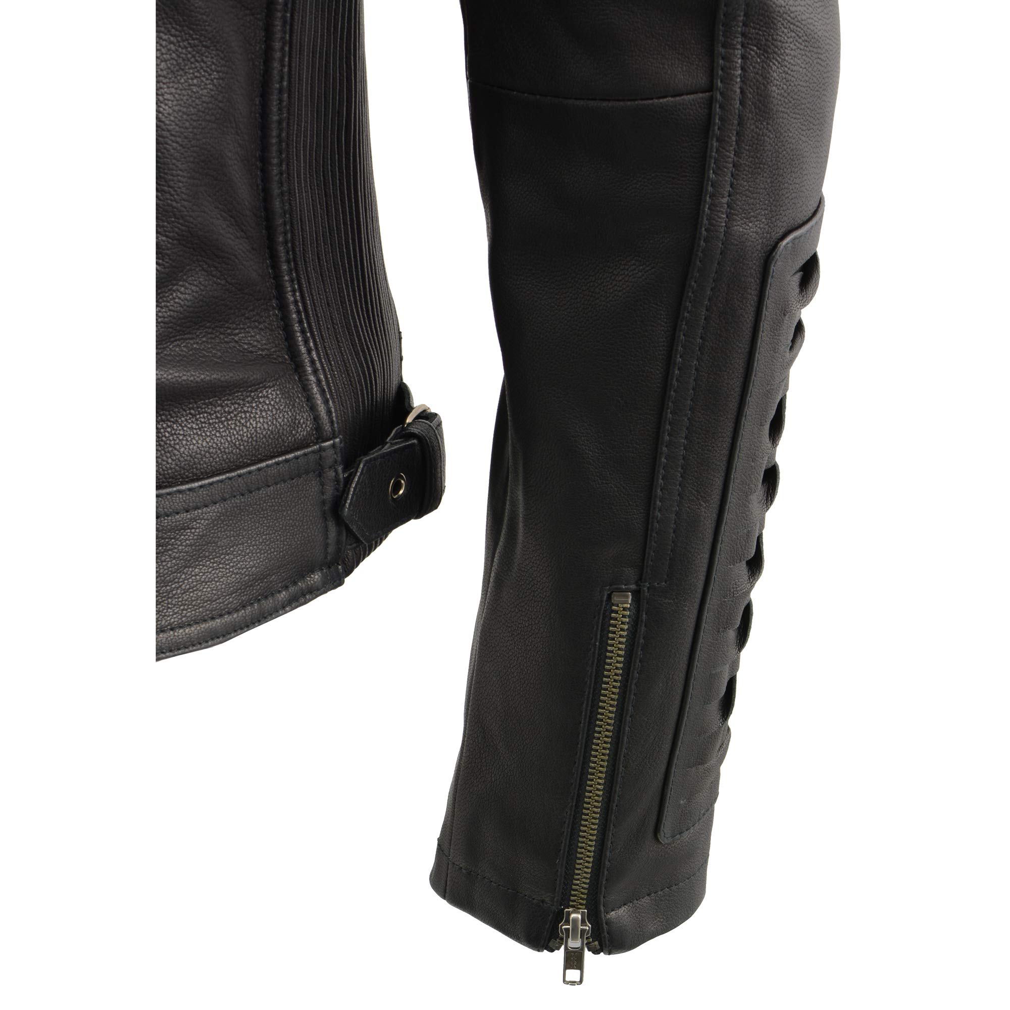 Milwaukee Leather Women's Premium Hooded Leather Jacket - Stylish Casual Fashion Outerwear for Everyday Wear & Outdoor Activities