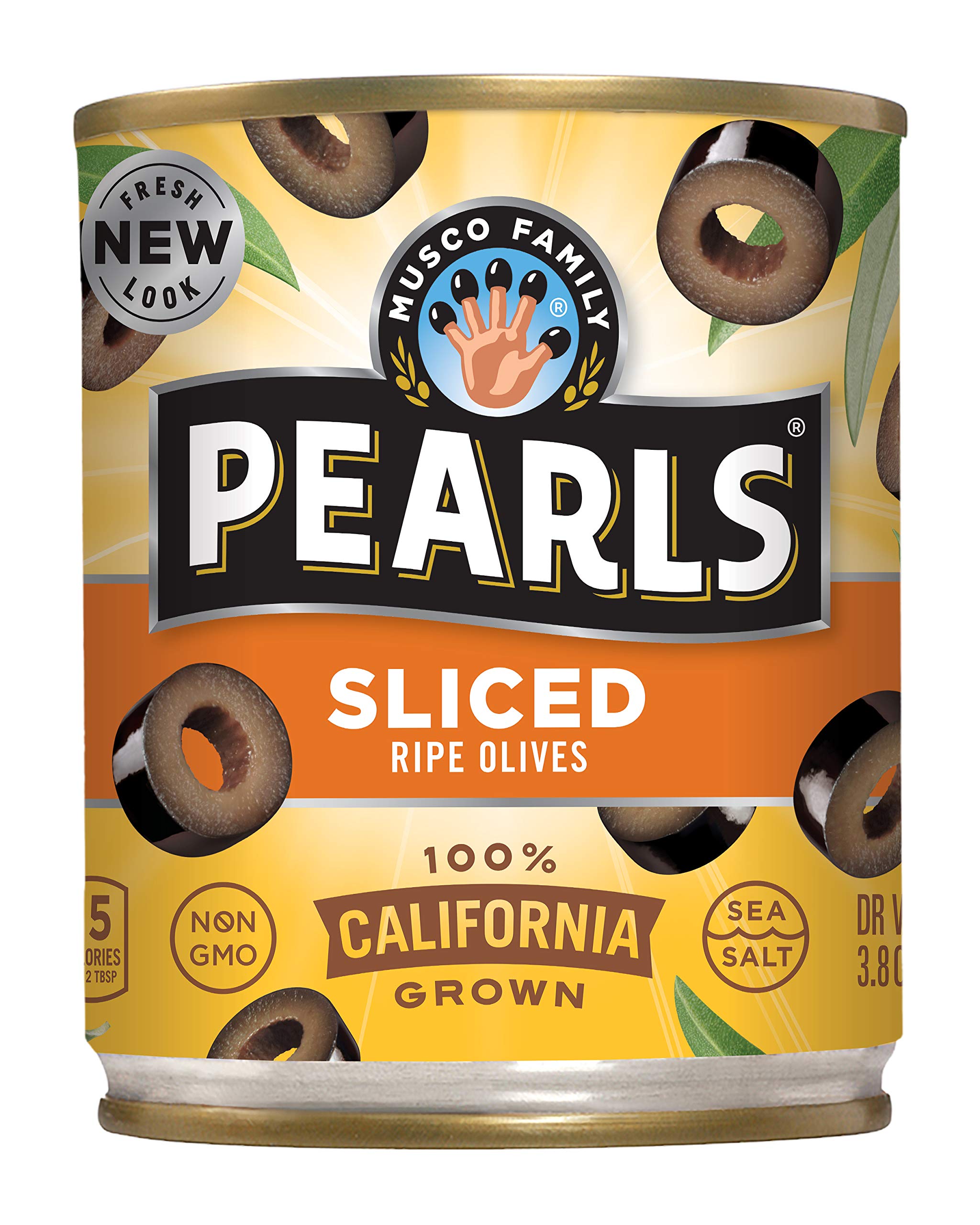 Premium Sliced Ripe Black Olives - 3.8 oz (12 Cans) | Gourmet Mediterranean Olives for Salads, Pizzas & Cooking | Pantry Staple & Healthy Snack