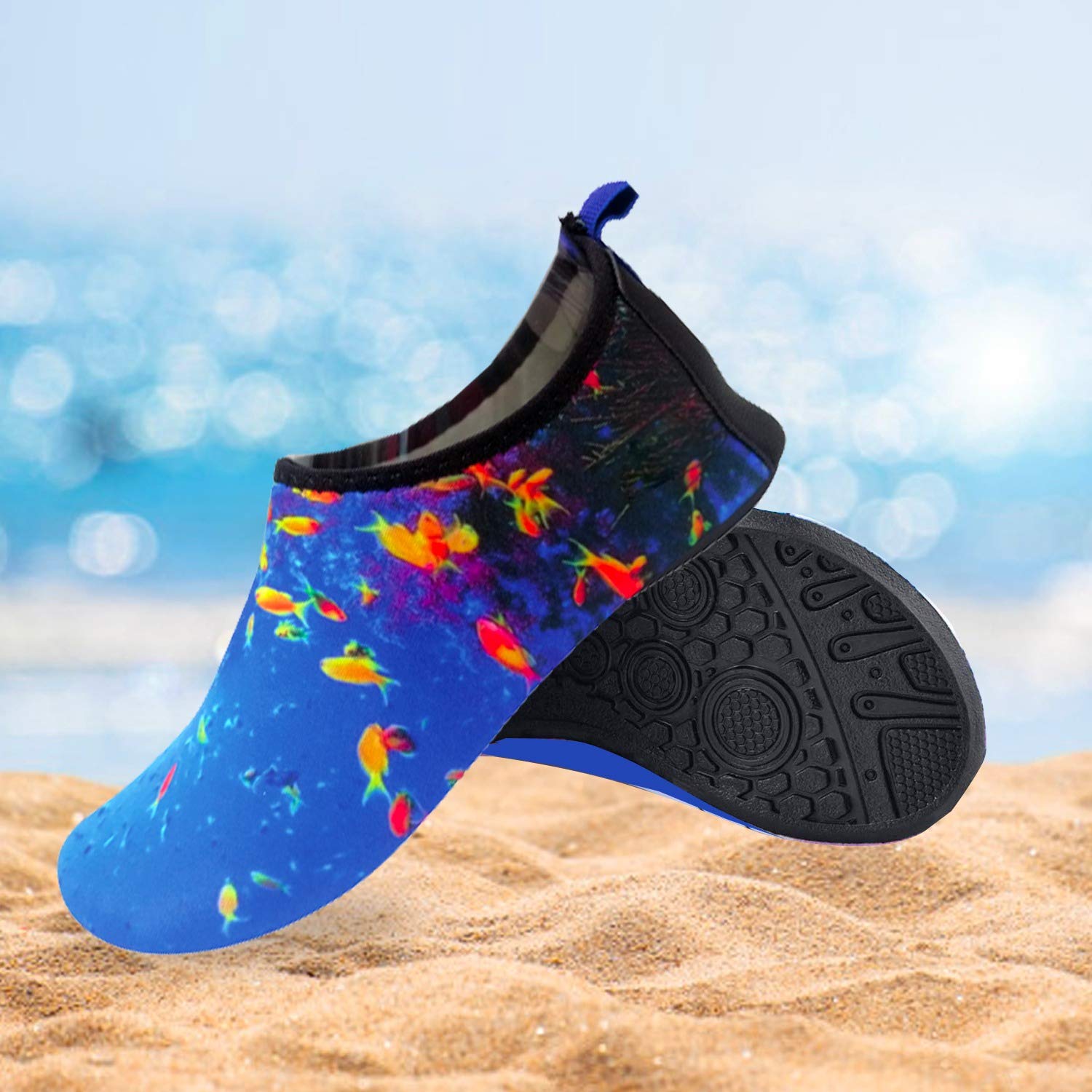 Quick-Dry Non-Slip Lightweight Water Shoes for Swimming, Beach & Pool - Comfortable Aqua Socks for Boys, Girls, Babies & Toddlers - Perfect for Summer Water Activities, Surfing & Outdoor Adventures