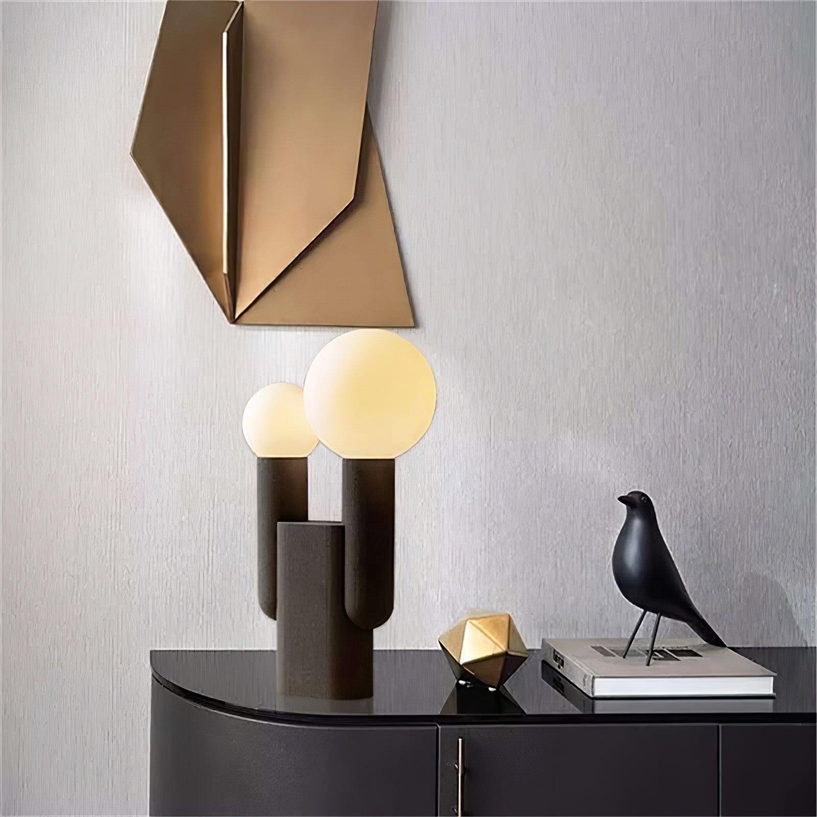 Modern Cactus Table Lamp - Stylish LED Night Light for Bedroom, Living Room, and Office Decor - Perfect for Home, Dorm, and Gift Giving