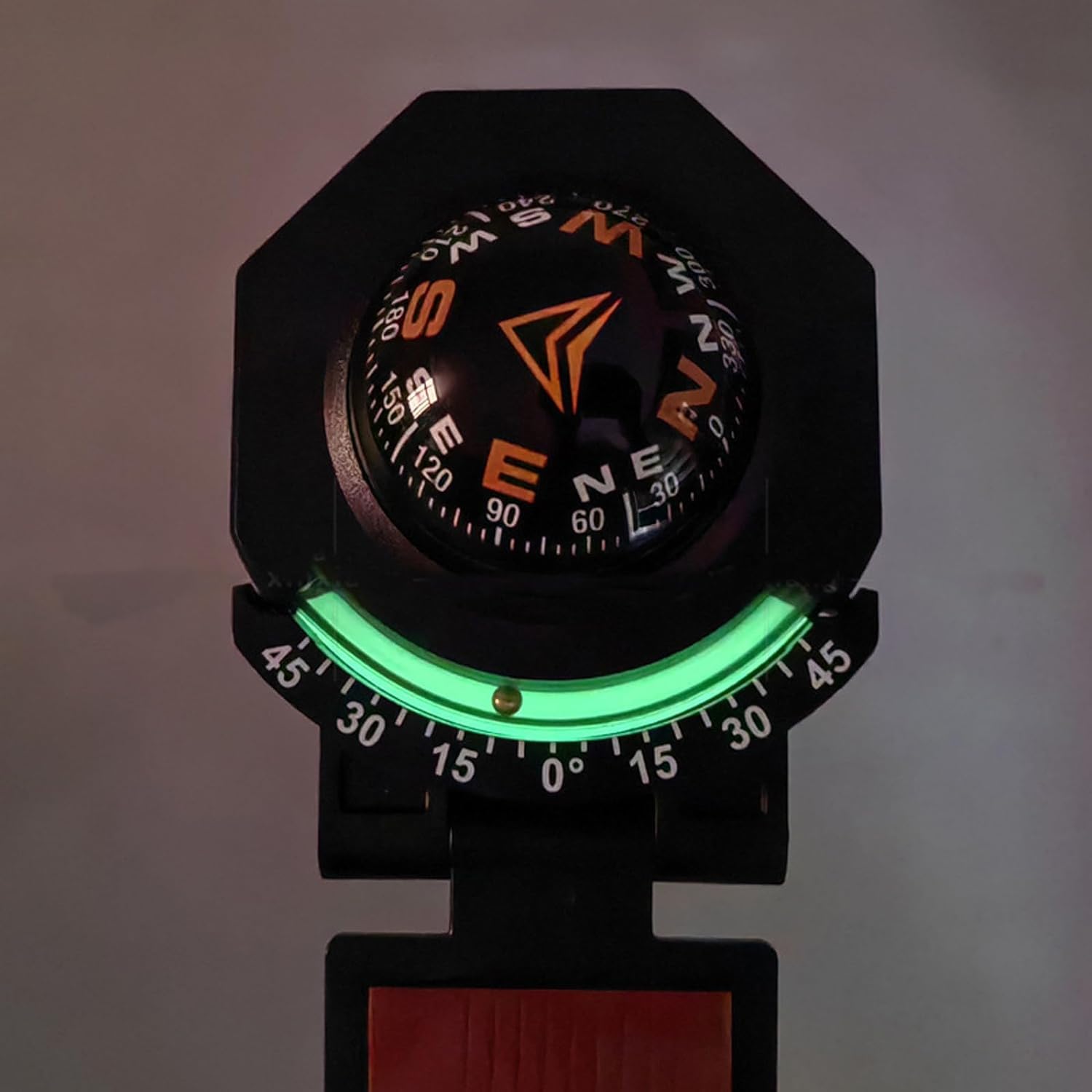Adjustable Car Compass Ball with Stick - for Marine, Boat, Truck & Hiking Navigation