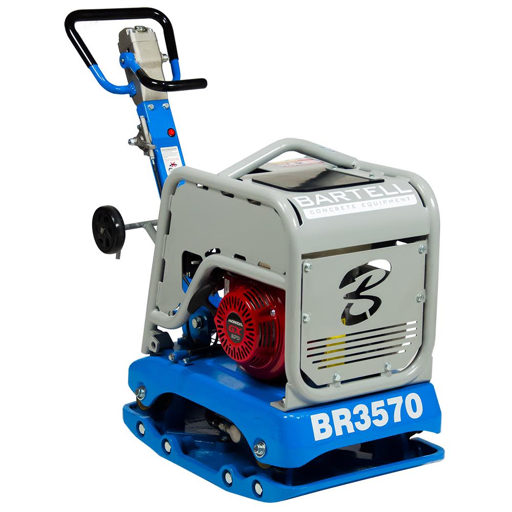 BR3570 Reversible Plate Compactor - Heavy Duty Construction Compaction Equipment for Soil, Gravel & Asphalt | Perfect for Landscaping, Road Repair & Driveway Projects