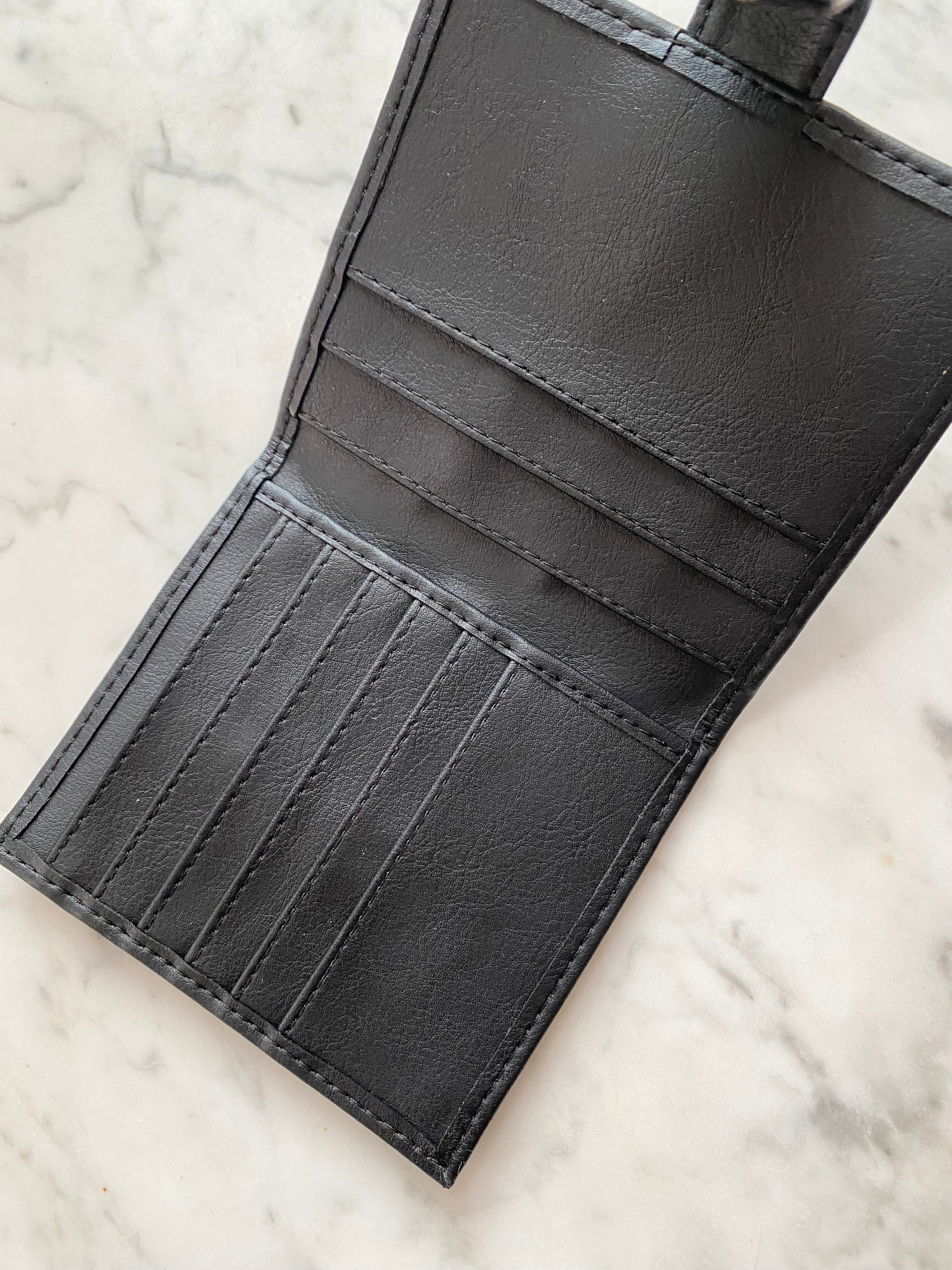 Novacas Black Lilas Wallet for Women - Slim RFID Blocking Leather Bifold Wallet - Perfect for Everyday Use, Travel, and Gift Giving