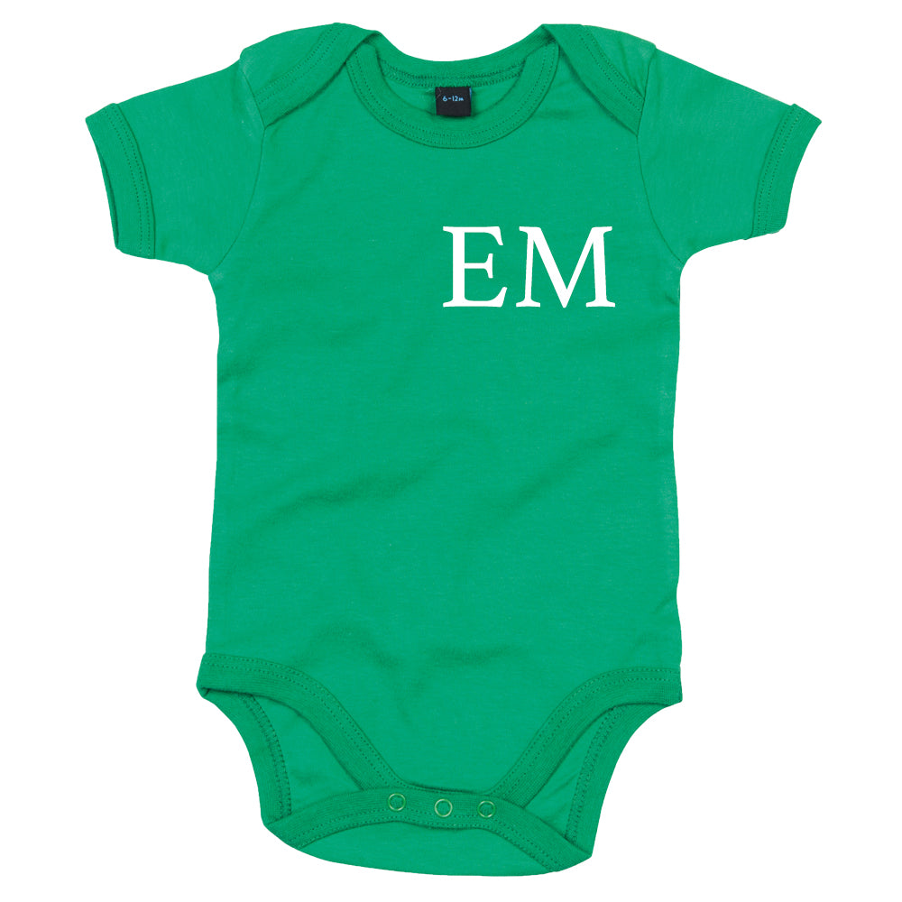 Personalized Initial Baby Vest - Custom Monogram Infant Bodysuit for Boys & Girls - Perfect for Newborn Photos, Baby Showers, and Gifts