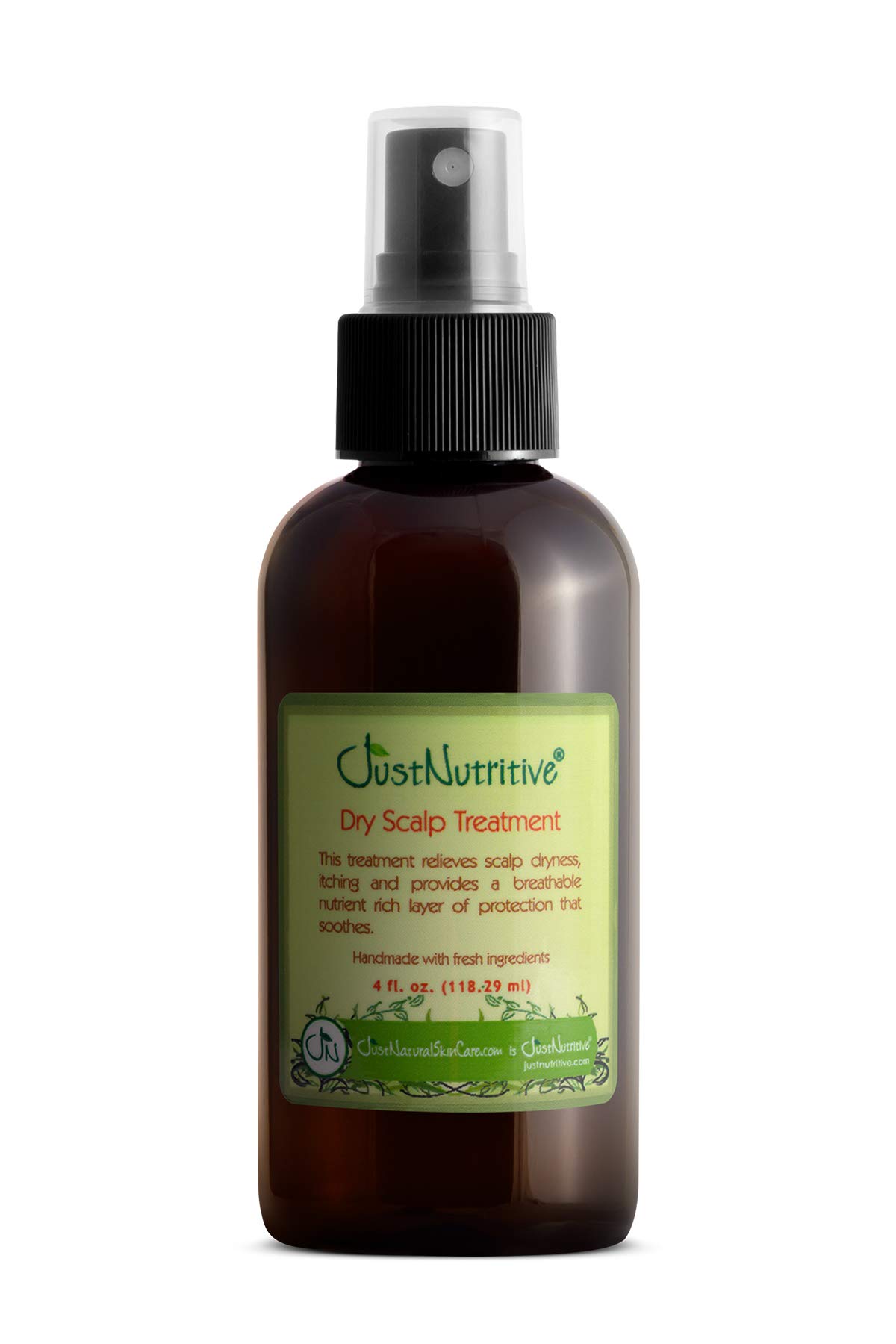 Just Nutritive Dry Scalp Treatment - Natural Remedy for Dry, Itchy Scalp | Soothing Scalp Oil for Men & Women | 4 Fl Oz | Hydrates & Relieves Flakes for Healthy Hair Growth | Perfect for Daily Scalp Care & Massage