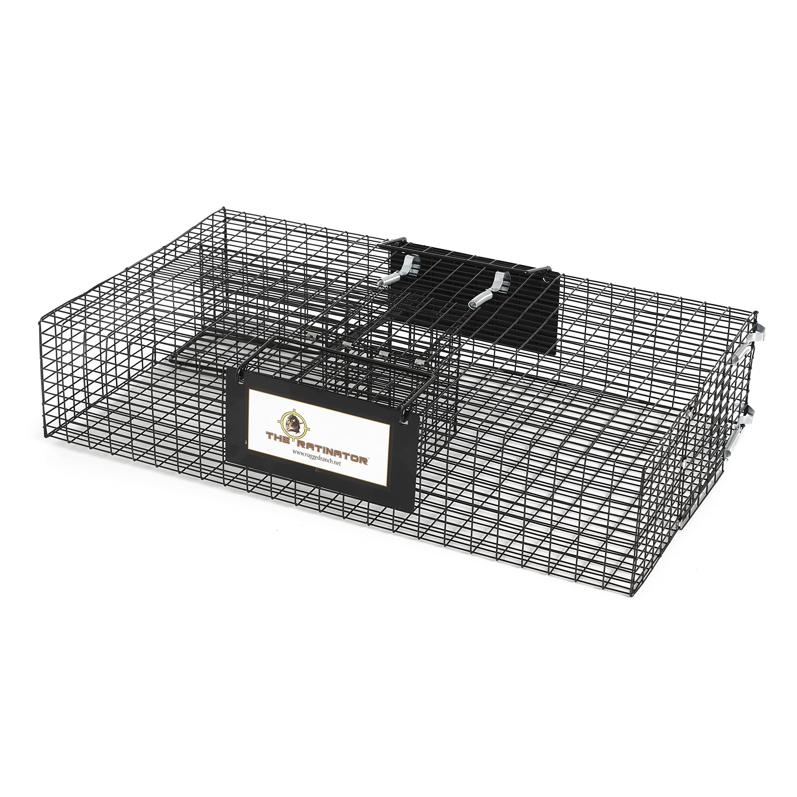 Rugged Ranch 2 Pack Humane Rat Traps - Live Mouse Catch & Release Cage for Large Rodents - Reusable Ratinator Rodent Trap for Home, Garage & Outdoor Use