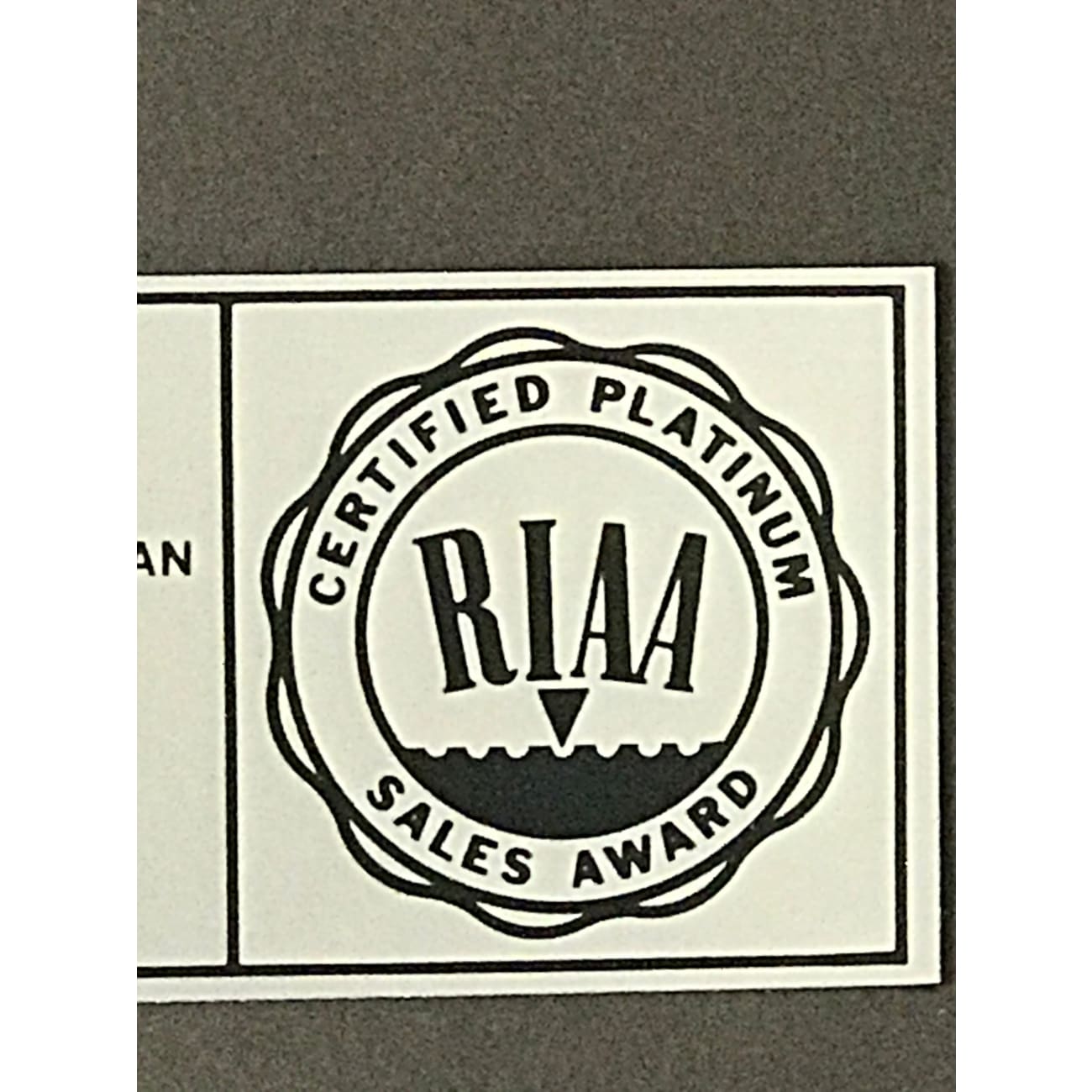 Billy Squier Signs Of Life RIAA Platinum Album Award - Certified Music Collectible for Fans & Memorabilia Enthusiasts - Perfect for Display in Music Rooms, Home Theaters & Collector Galleries