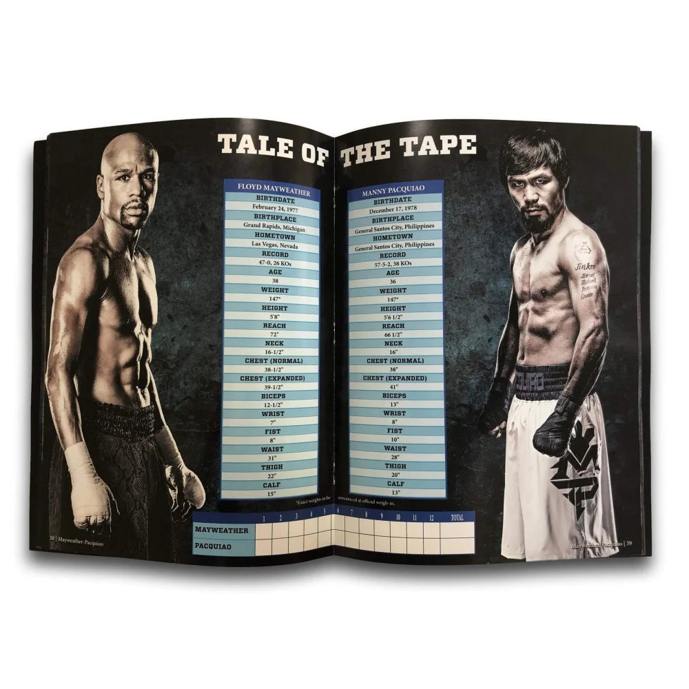 Floyd Mayweather Jr vs. Manny Pacquiao Signed Official Fight Program with JSA COA - Authentic Boxing Memorabilia for Collectors & Sports Fans