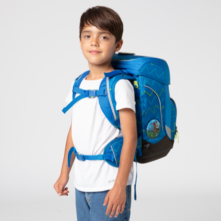 Ergobag SET Cubo 5-Piece School Backpack with LiBearo Design - Perfect for Kindergarten, Elementary Students & Daily School Use