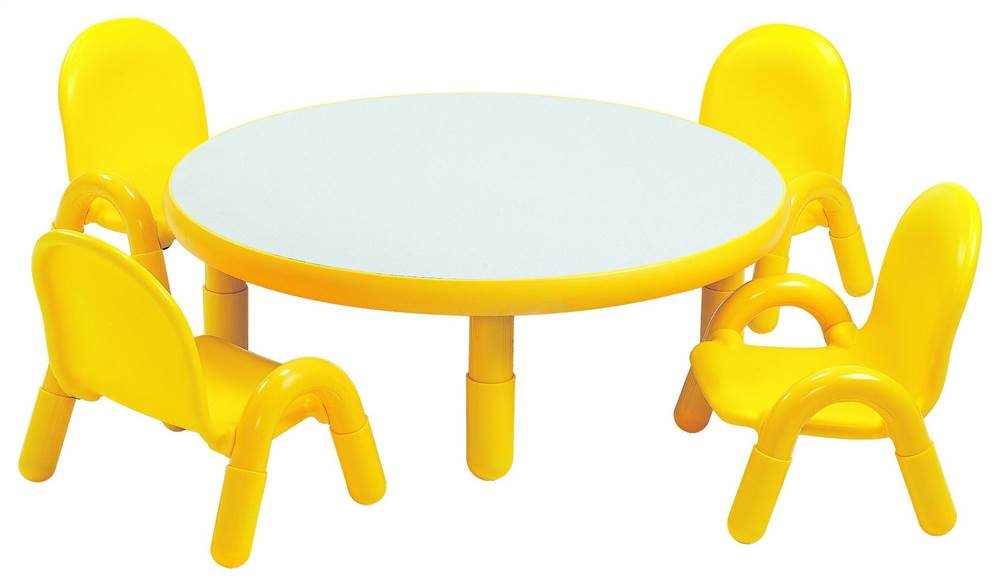 Durable Round Table - 36 Inch Candy Apple Red Dining Table for Kitchen, Patio, or Outdoor Use - Perfect for Family Gatherings and Entertaining Guests