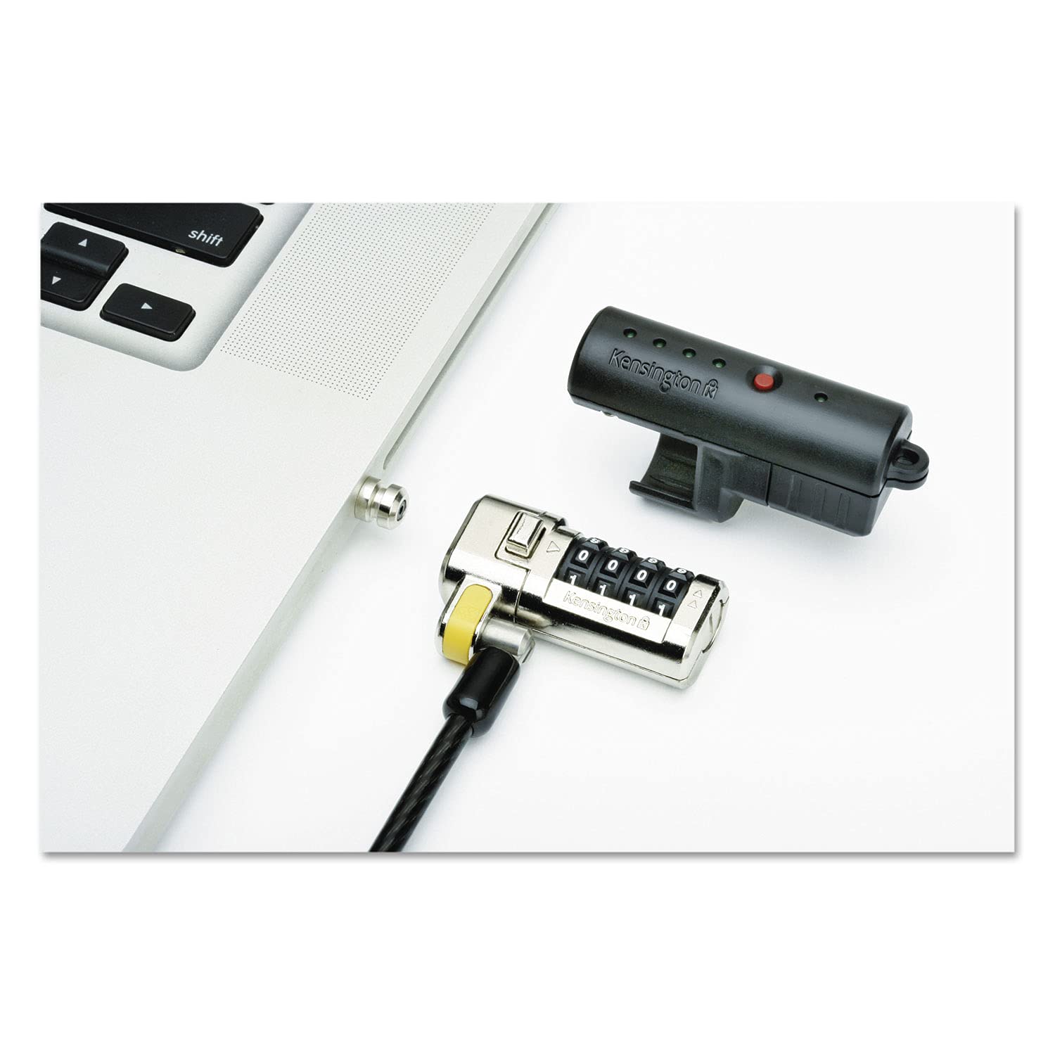 SKILCRAFT Combination Laptop Lock with Master Code (5340-01-630-4191) - Secure Your Laptop in Offices, Schools & Public Spaces - Durable Anti-Theft Device for Business & Travel Use