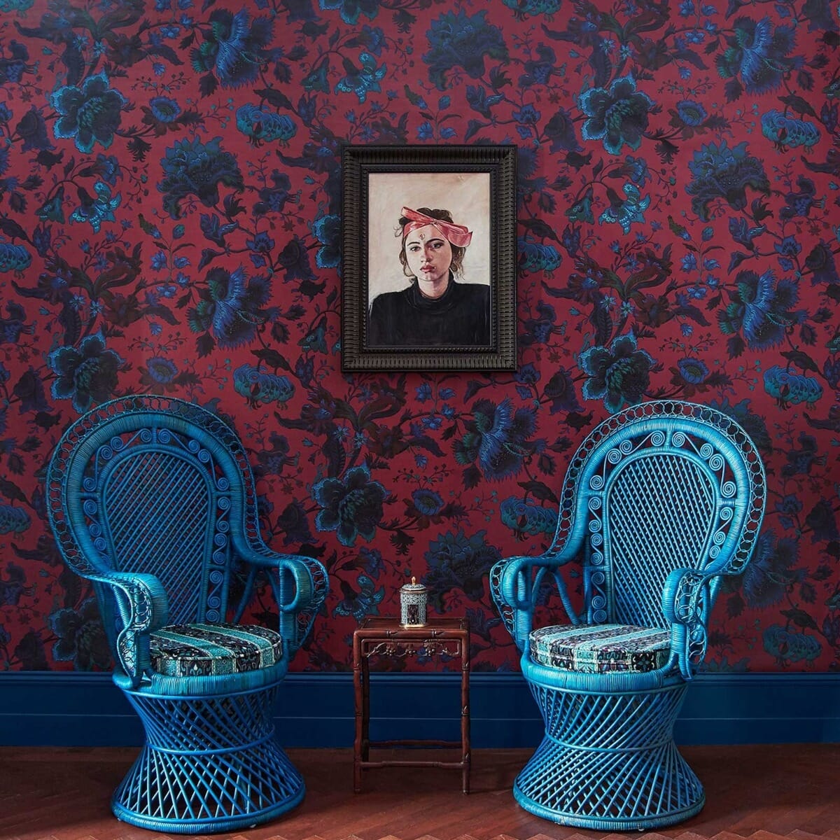 MAJORELLE Viola Pink Wallpaper - Premium Peel and Stick Wallpaper for Bedroom, Living Room & Nursery Decor