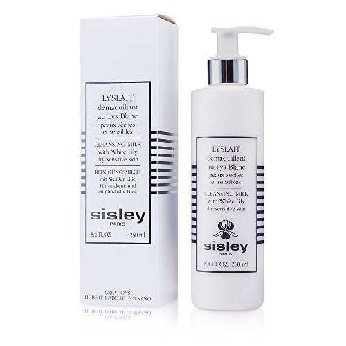 SISLEY Botanical Cleansing Milk with White Lily - Gentle Face Wash for Dry & Sensitive Skin, 8.4 oz | Daily Makeup Remover & Hydrating Cleanser for Morning & Night Skincare Routine