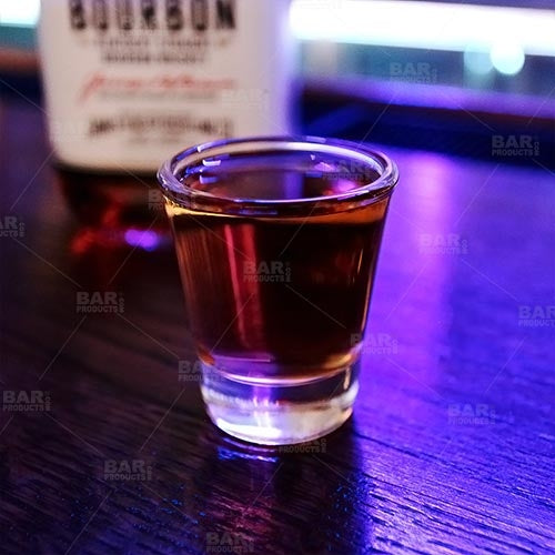 BarConic® 1.5 oz Clear Thick Base Shot Glass - Durable Whiskey, Tequila, and Liquor Glass for Home Bar, Parties, and Cocktail Making