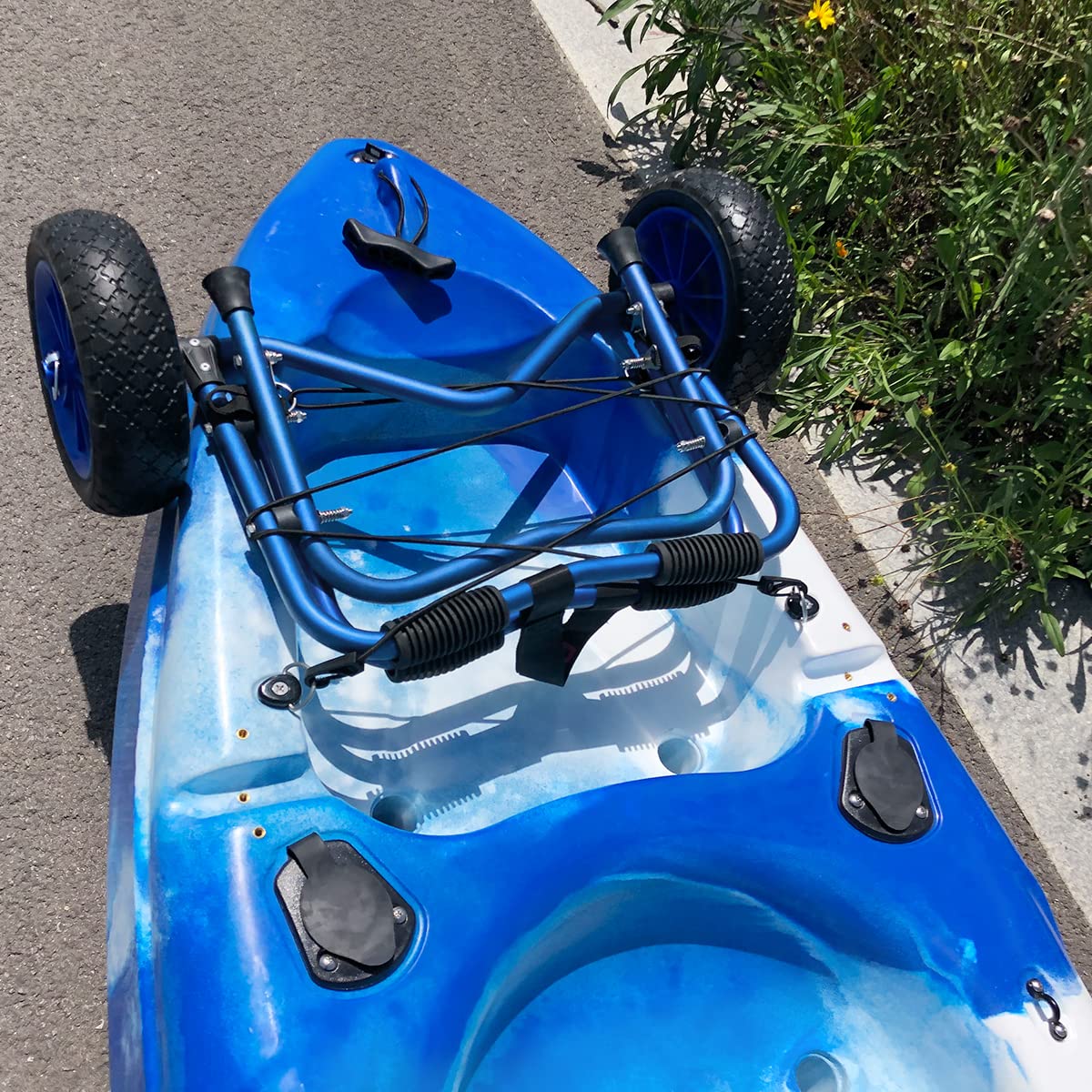 Newcod Kayak Cart - Heavy Duty Kayak Dolly for Easy Transport of Kayaks, Canoes & SUP Paddle Boards - Perfect for Beach, Lake & Outdoor Water Sports Adventures