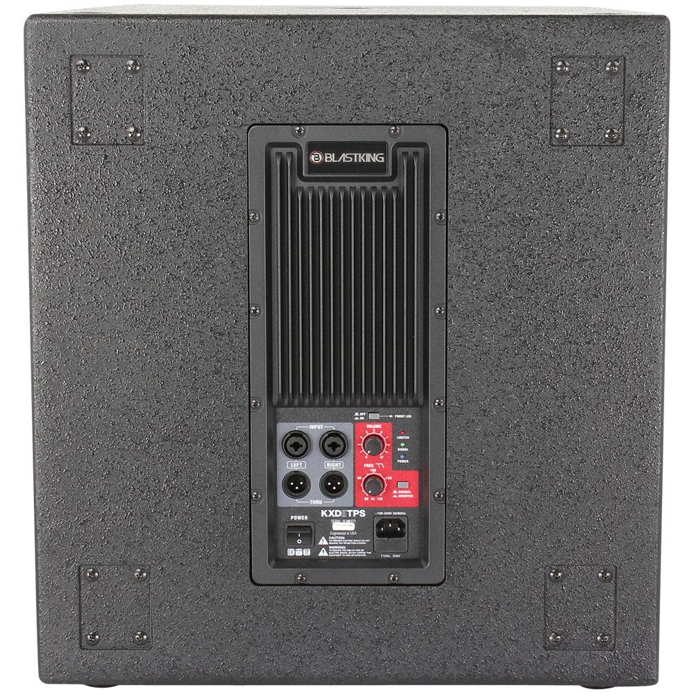 Blastking KXDIITP 4000W Class D Bi-Amp DSP Active Speaker Tower System - Perfect for DJ Gigs, Live Music, and Outdoor Events