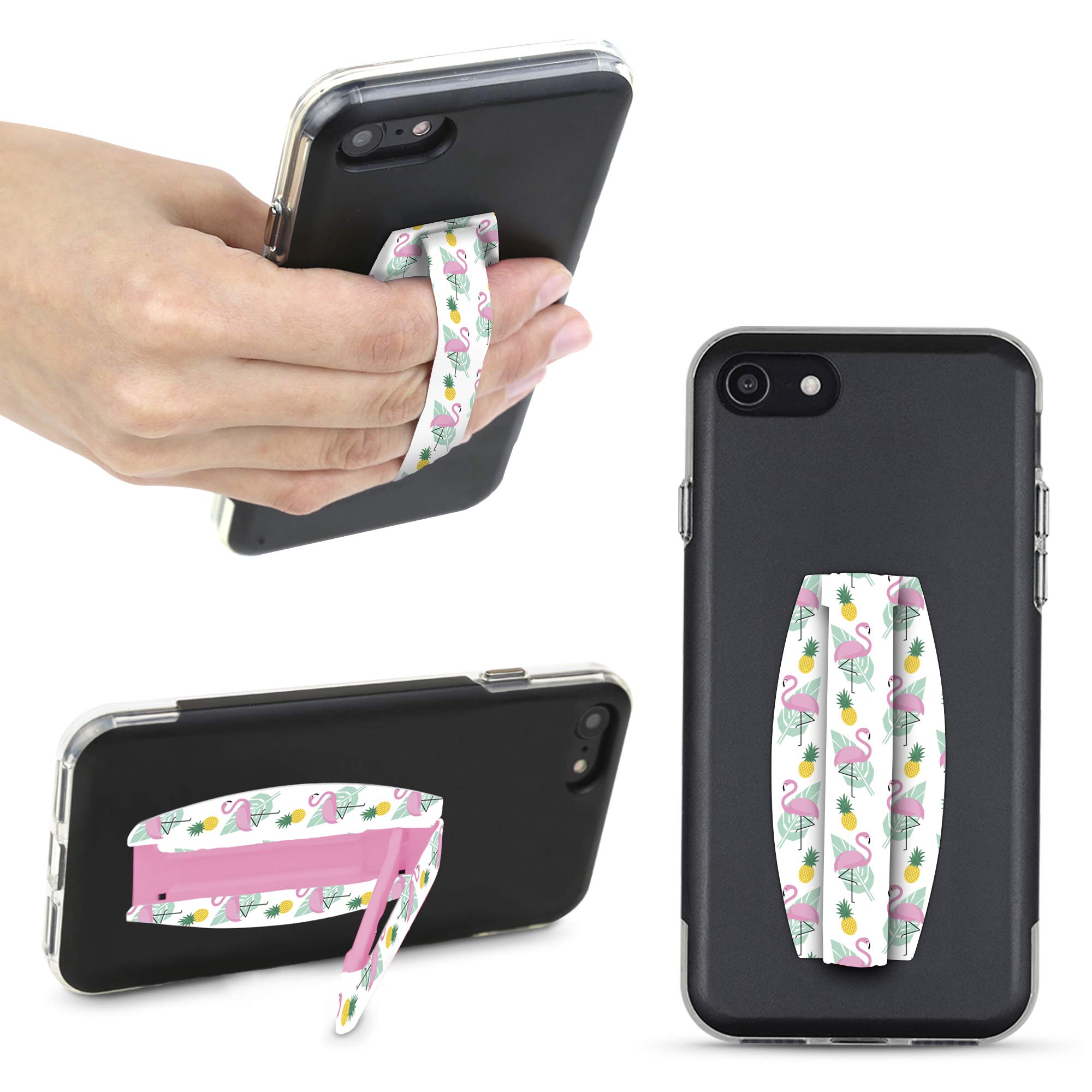 Gear Beast Universal Cell Phone Grip Holder - Ultra Slim Elastic Finger Strap & Adjustable Phone Stand for iPhone, Samsung, Smartphones - Perfect for Gaming, Watching Videos, and Taking Selfies