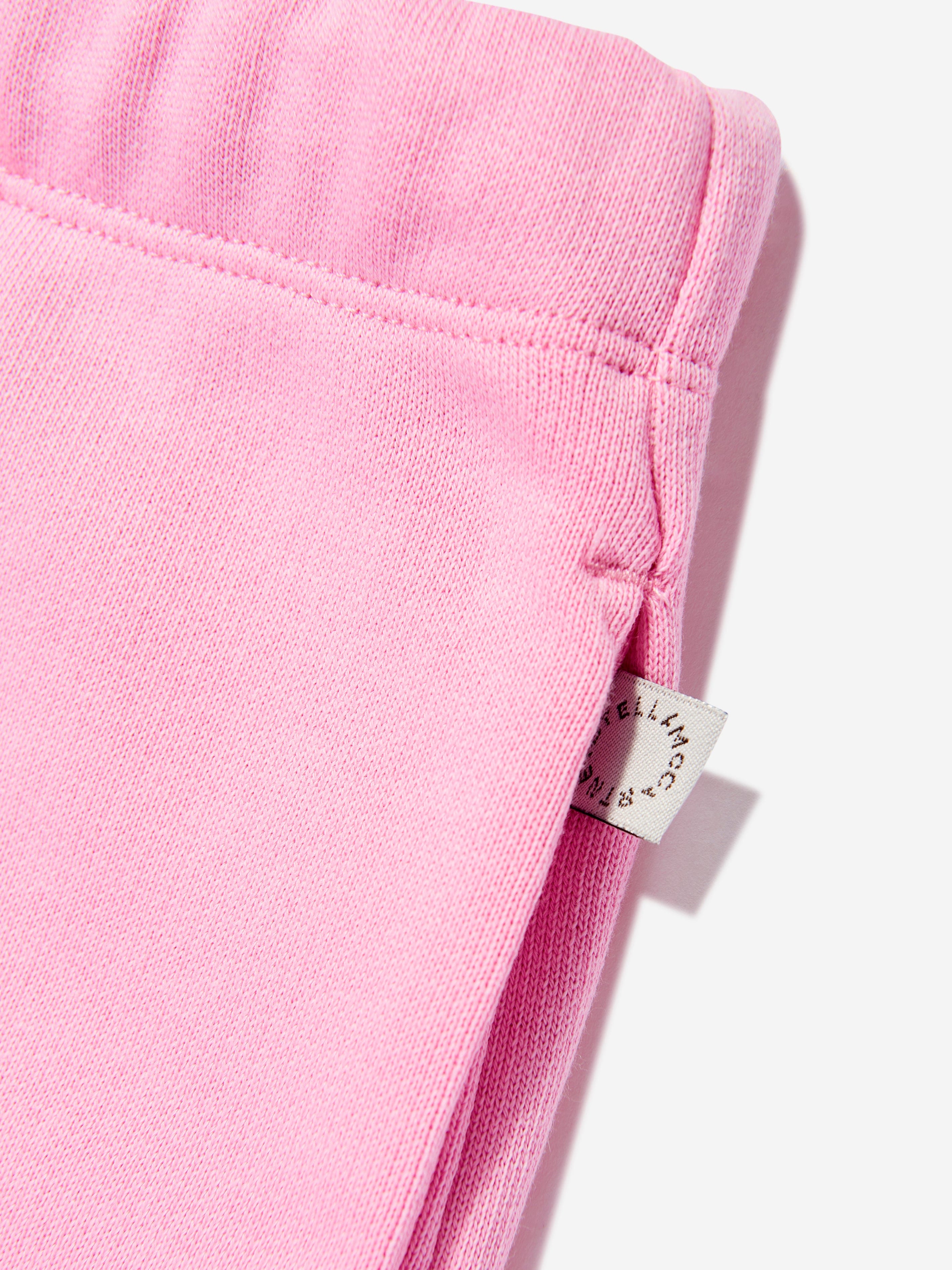 **Pink Daisy Print Baby Girls Joggers - Soft & Comfortable Toddler Pants for Playtime & Outdoor Activities**