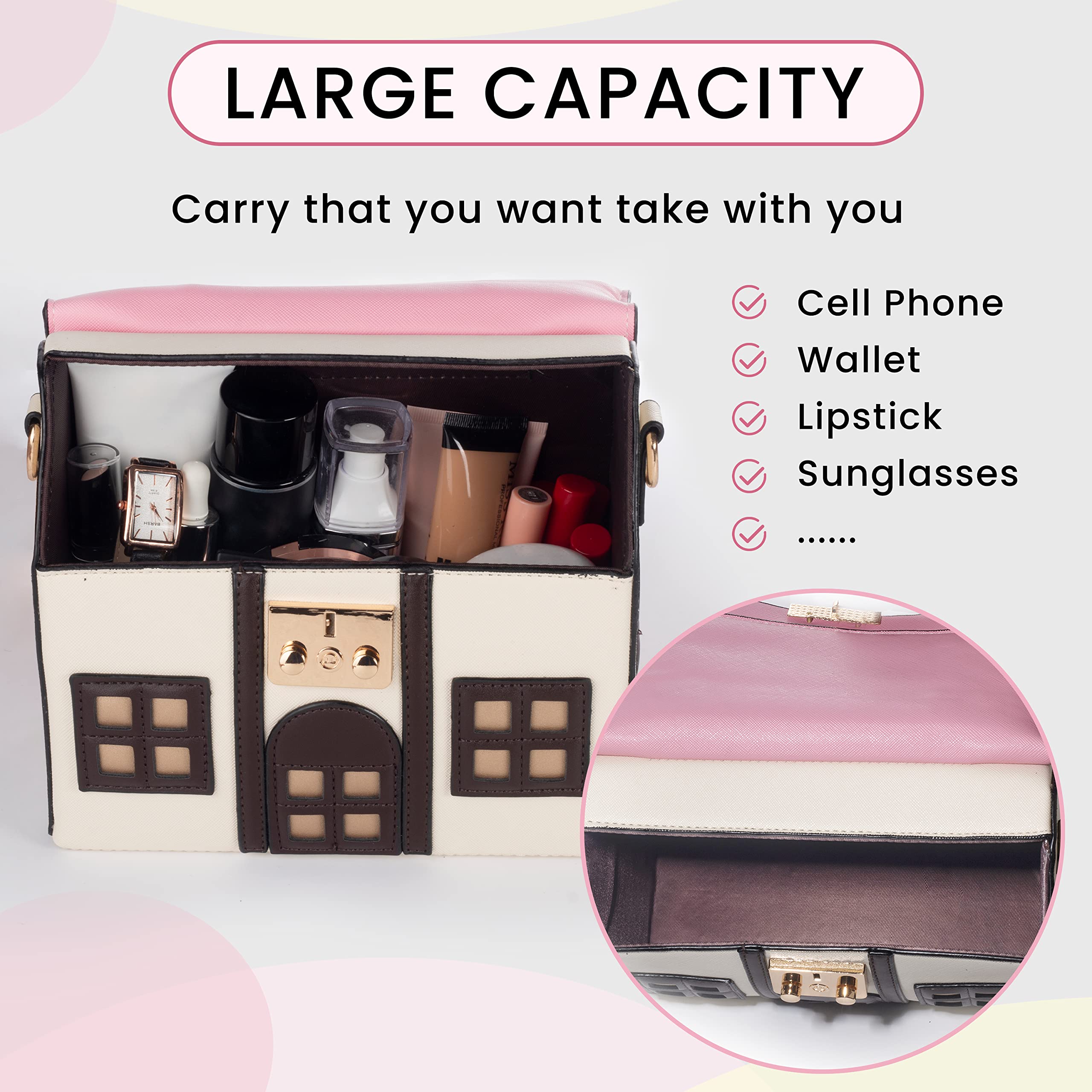 Stylish PU Leather Crossbody Bag for Women - Trendy Shoulder Purse & Mini Messenger Handbag - Perfect for Daily Use, Travel, and Shopping