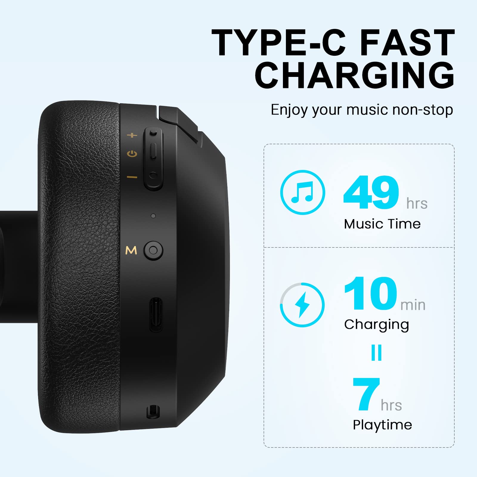 Edifier W820NB Plus Wireless Bluetooth Headphones with Active Noise Cancelling (ANC), Hi-Res Audio, 50H Battery Life - Perfect for Travel, Work, and Home Entertainment (Black)