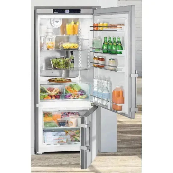 Liebherr 422L Freestanding Bottom Mount Refrigerator - Stainless Steel | Energy Efficient, Spacious Design for Modern Kitchens & Open Floor Plans