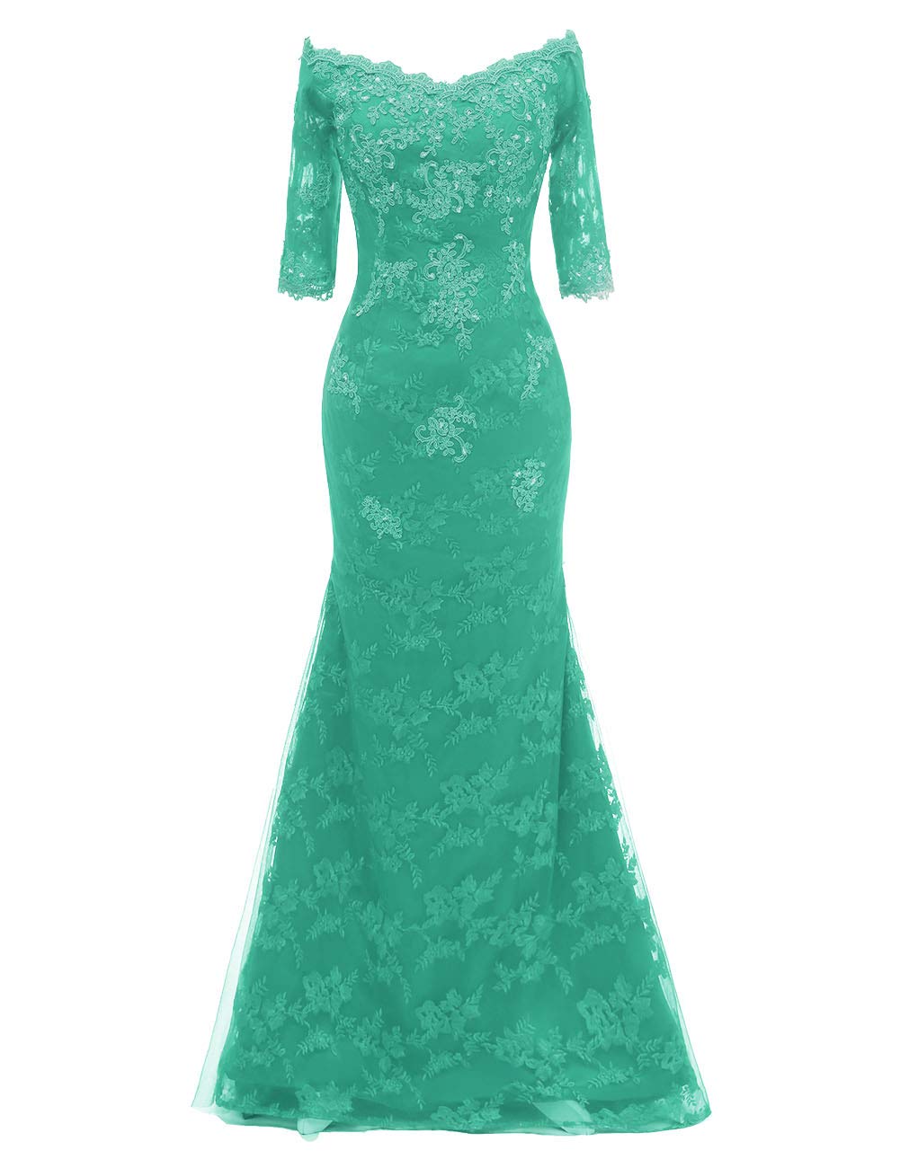 Elegant Long Sleeve Lace Mermaid Prom Dress - Women's Formal Evening Gown for Homecoming, Wedding Guest & Special Occasions