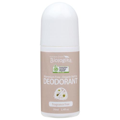 Biologika Roll On Deodorant 70ml - Fragrance Free, Aluminum Free & Natural Ingredients | Gentle Protection for Sensitive Skin | Perfect for Daily Use, Gym & Travel