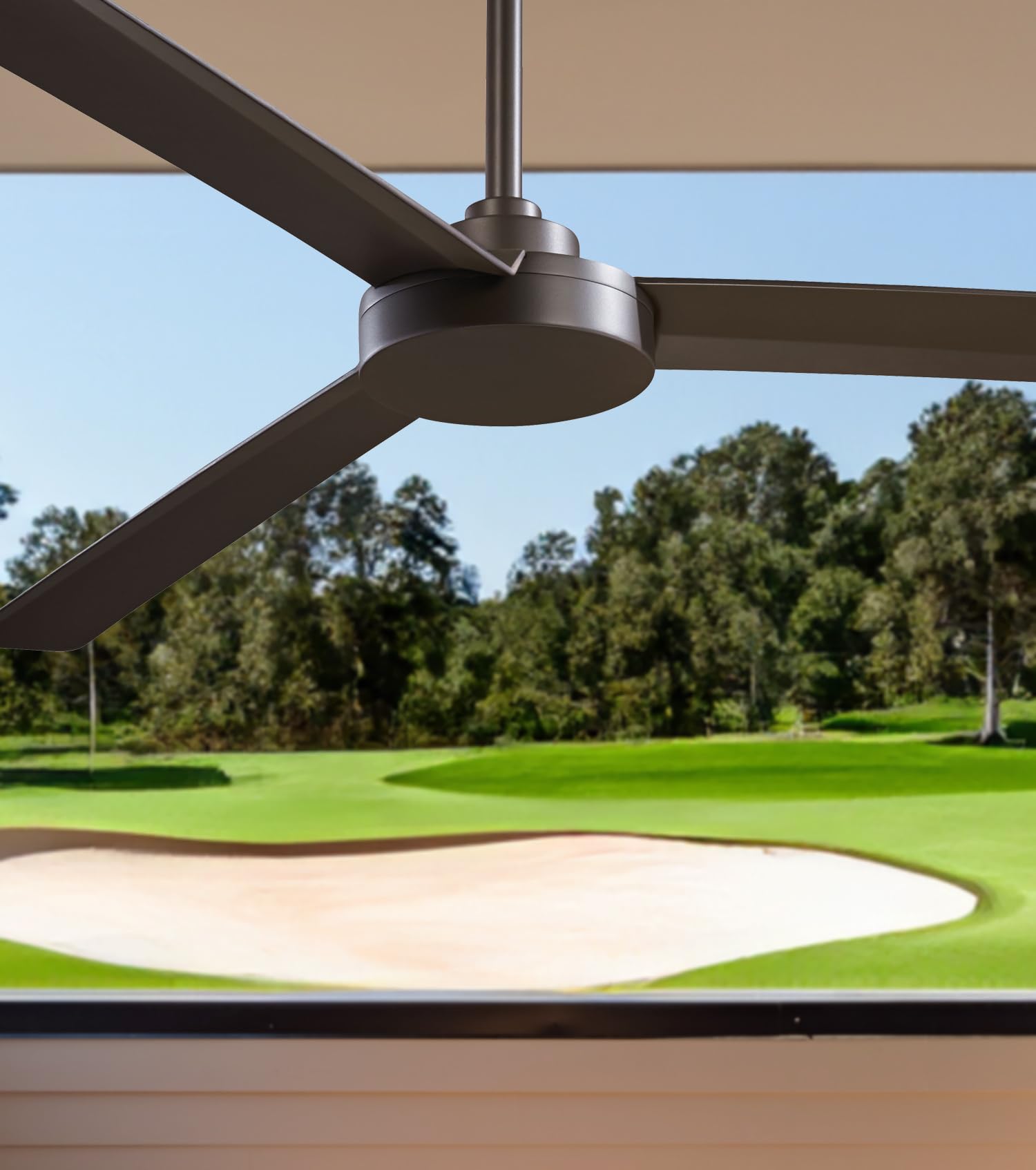 Minka Aire F624-ORB Roto XL 62 Inch 3 Blade Ceiling Fan - Oil Rubbed Bronze Finish with Matching Blades - Perfect for Living Room, Bedroom, or Outdoor Covered Patio