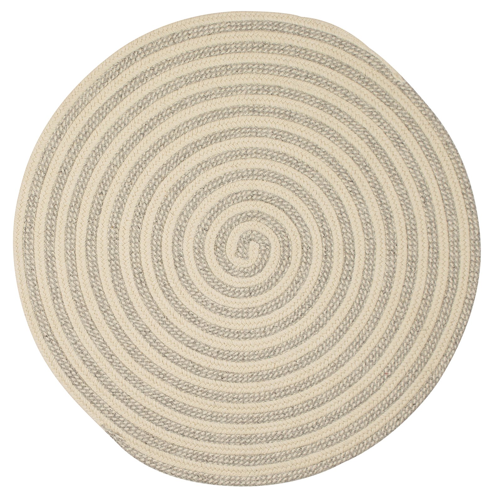 5' x 5' Round Natural Light Gray Woodland Area Rug - Perfect for Living Room, Bedroom, or Nursery Decor