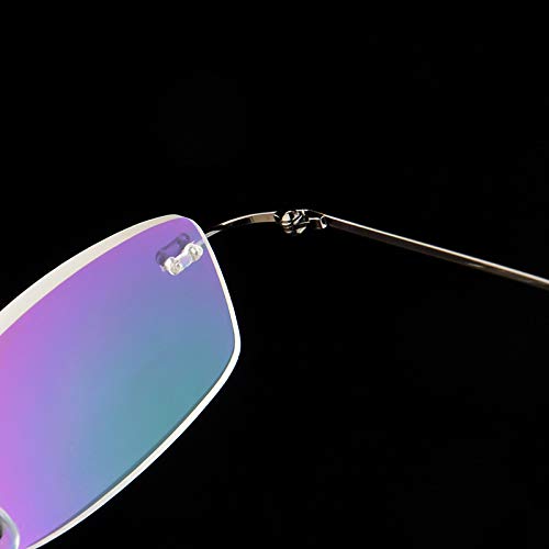 Rimless Myopia Glasses for Men & Women - Fashionable Distance Spectacles (-0.50 to -6.00 Strength) | Lightweight Nearsighted Eyewear for Work, Reading & Daily Use