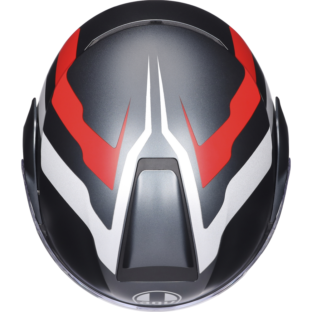 AGV Streetmodular Resia Motorcycle Helmet - Grey, Silver, Red - DOT & ECE Certified for Street & Urban Riding
