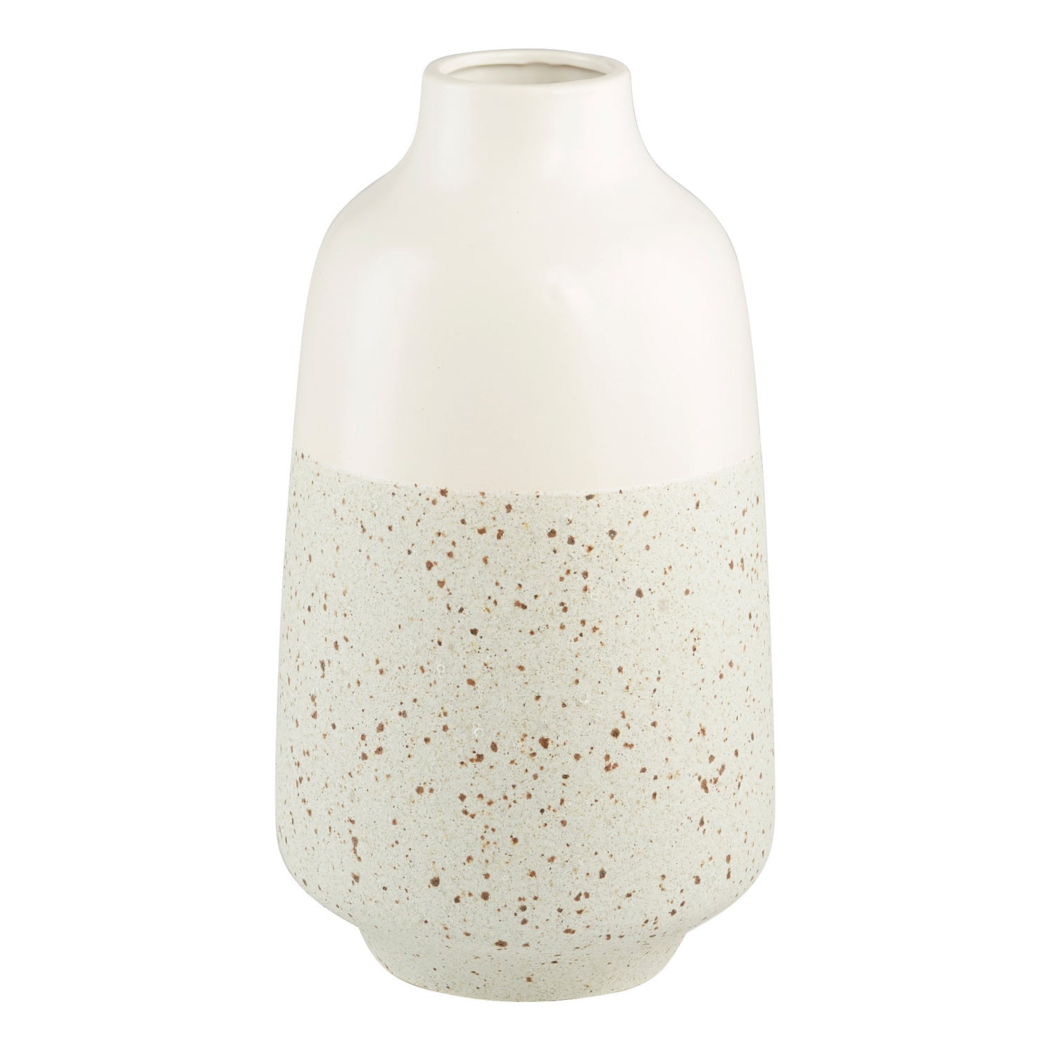 Cyan Design 11195 Summer Shore Vase - White Medium Size Ceramic Vase for Home Decor, Wedding Centerpiece, or Floral Arrangements