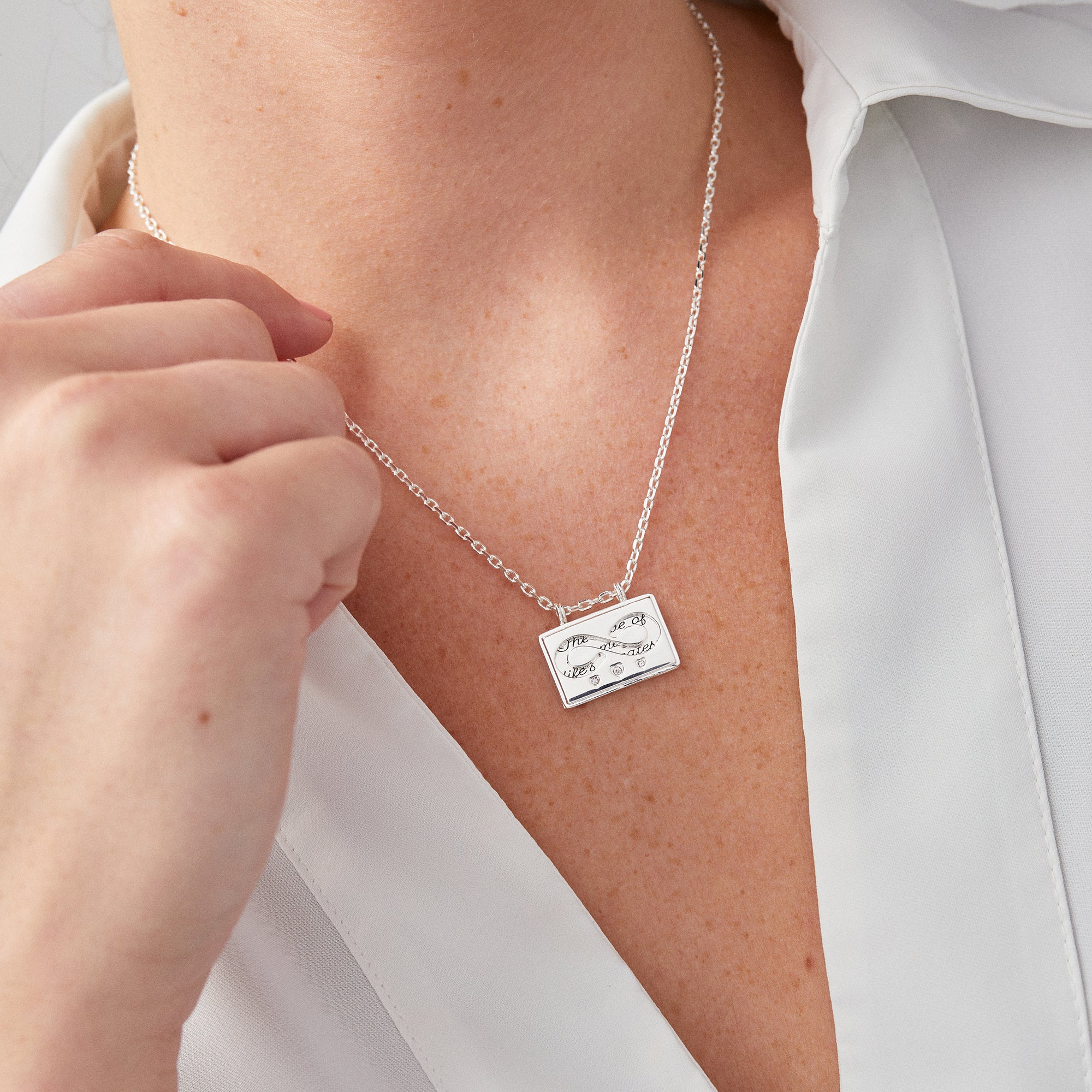 Hidden Message Infinity Affirmation Necklace - Inspirational Jewelry for Women, Motivational Gift for Her - Perfect for Daily Wear, Meditation & Self-Care