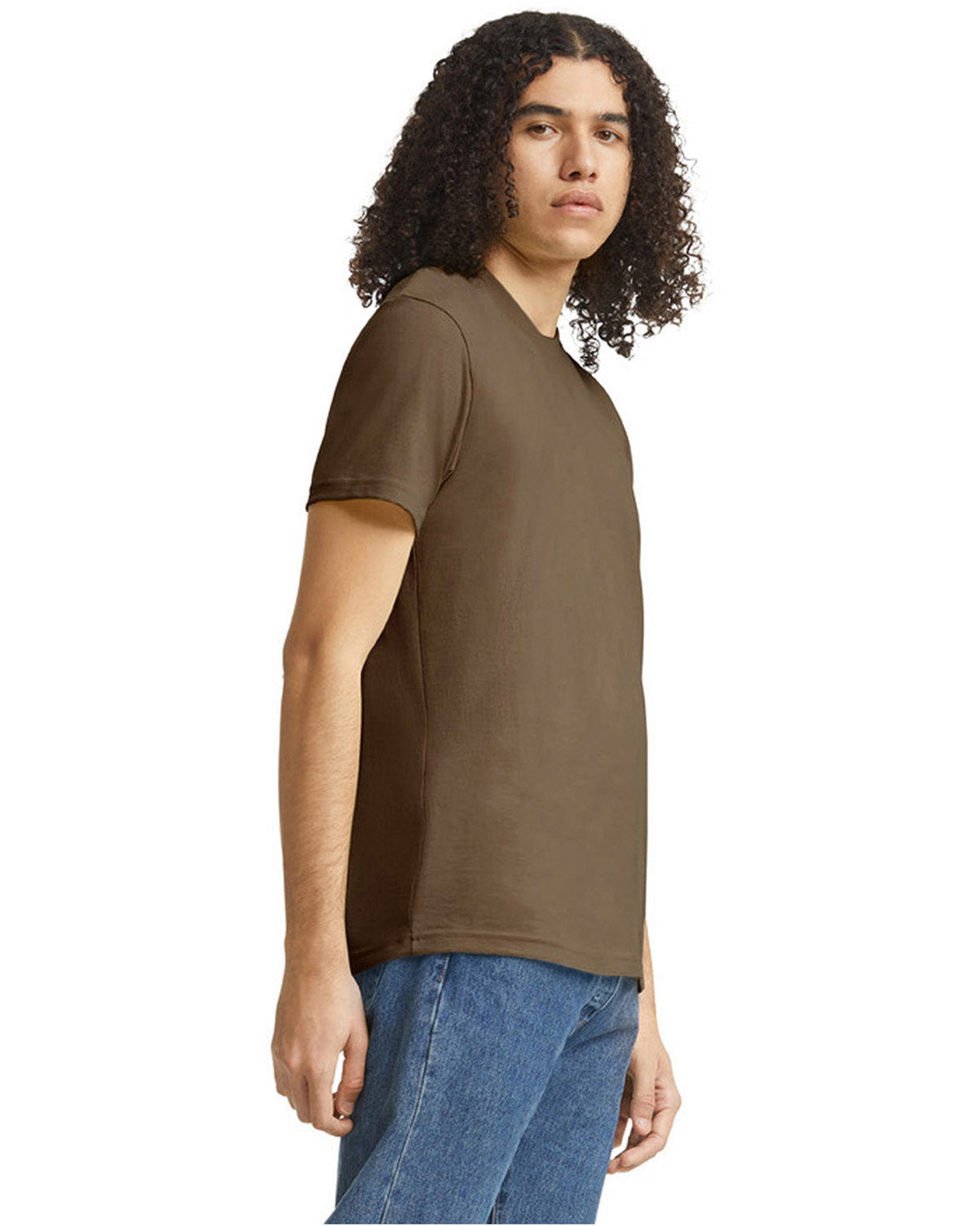American Apparel 2001CVC Unisex Crewneck T-Shirt - Soft Cotton Blend Tee for Men & Women | Perfect for Casual Wear, Gym, and Everyday Outfits