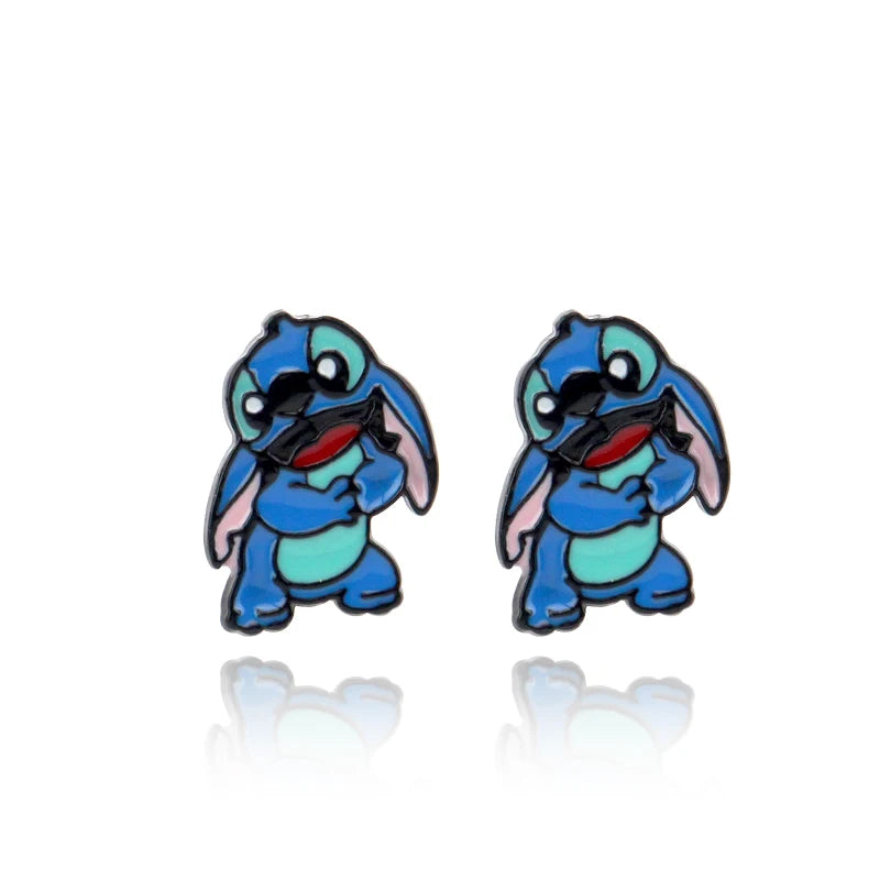 Disney Lilo & Stitch Heart Necklace - Cute Cartoon Jewelry for Women & Girls - Perfect Gift for Disney Fans, Cosplay & Everyday Wear