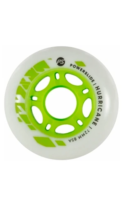 Powerslide Hurricane 72mm 85a Single Wheel - High Performance Skate Wheels for Aggressive Inline Skating, Outdoor & Park Skating - Green