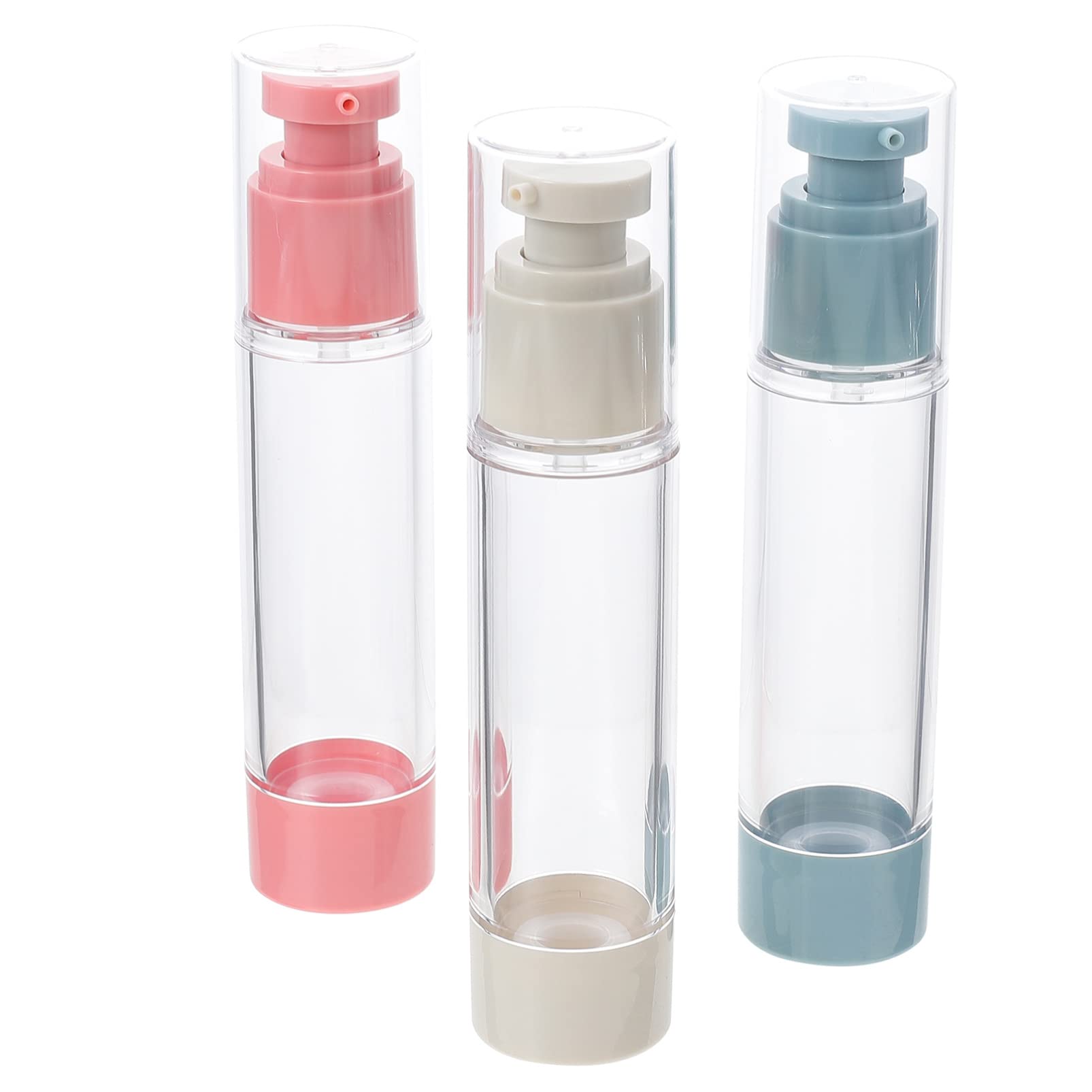 FRCOLOR 3-Pack Travel Shampoo Bottles - Leak-Proof Silicone Squeeze Bottles for Shampoo, Lotion & Cosmetics | Portable Toiletries for Vacation, Gym & Air Travel
