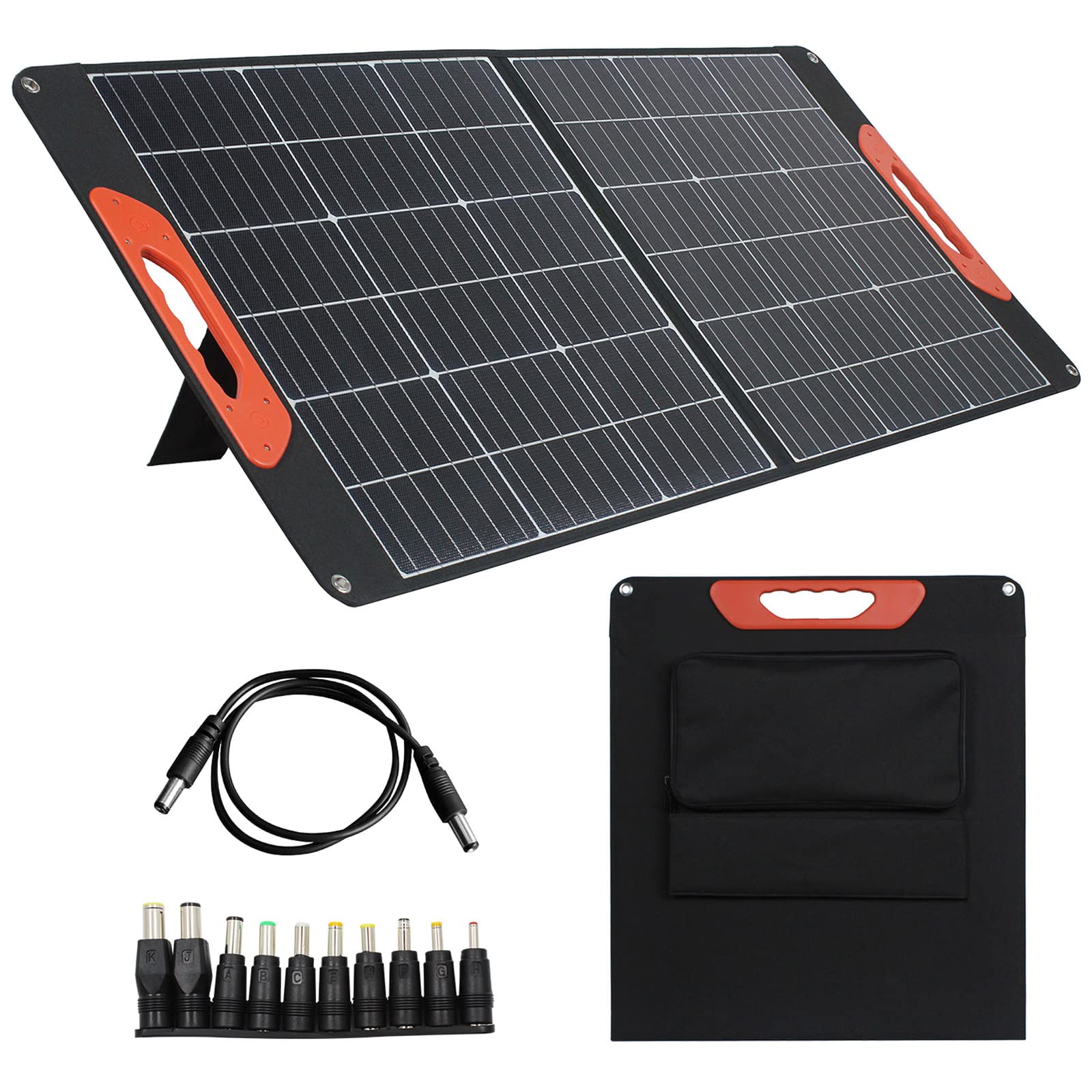 100W Portable Solar Panel Charger with DC & USB Outputs - Solar Power Kit for RV, Camping, Home & Outdoor Adventures | Perfect for Off-Grid Living, Emergency Power & Mobile Charging