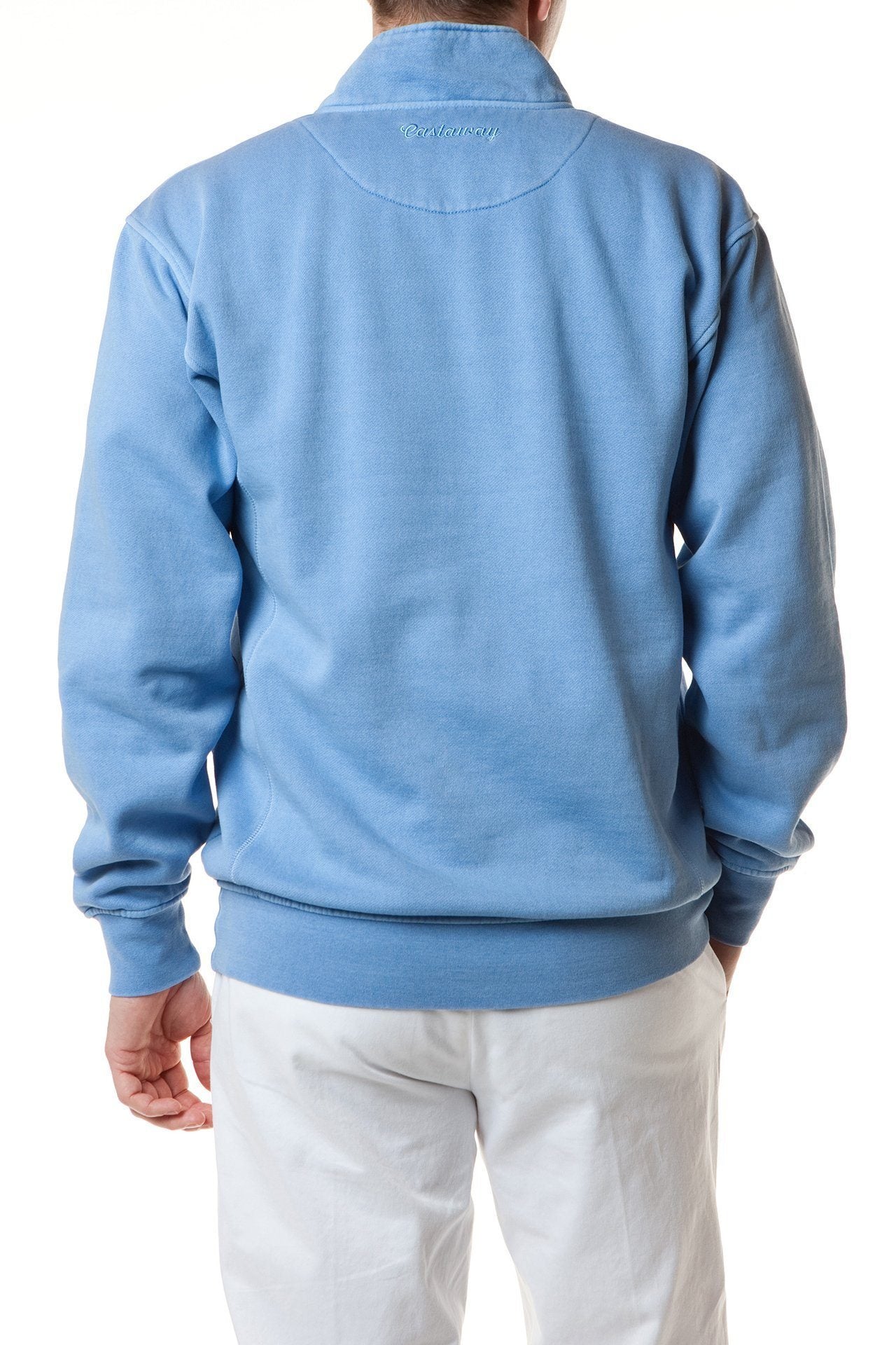 Breakwater Quarter Zip Fleece Pullover - Squall Blue - Lightweight & Warm for Outdoor Activities, Hiking & Casual Wear