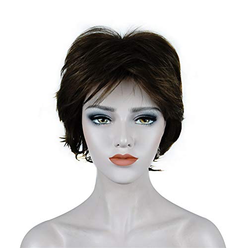 Stylish Short Layered Shaggy Synthetic Wig with Bangs for Women - Perfect for Cosplay, Halloween & Daily Fashion Looks