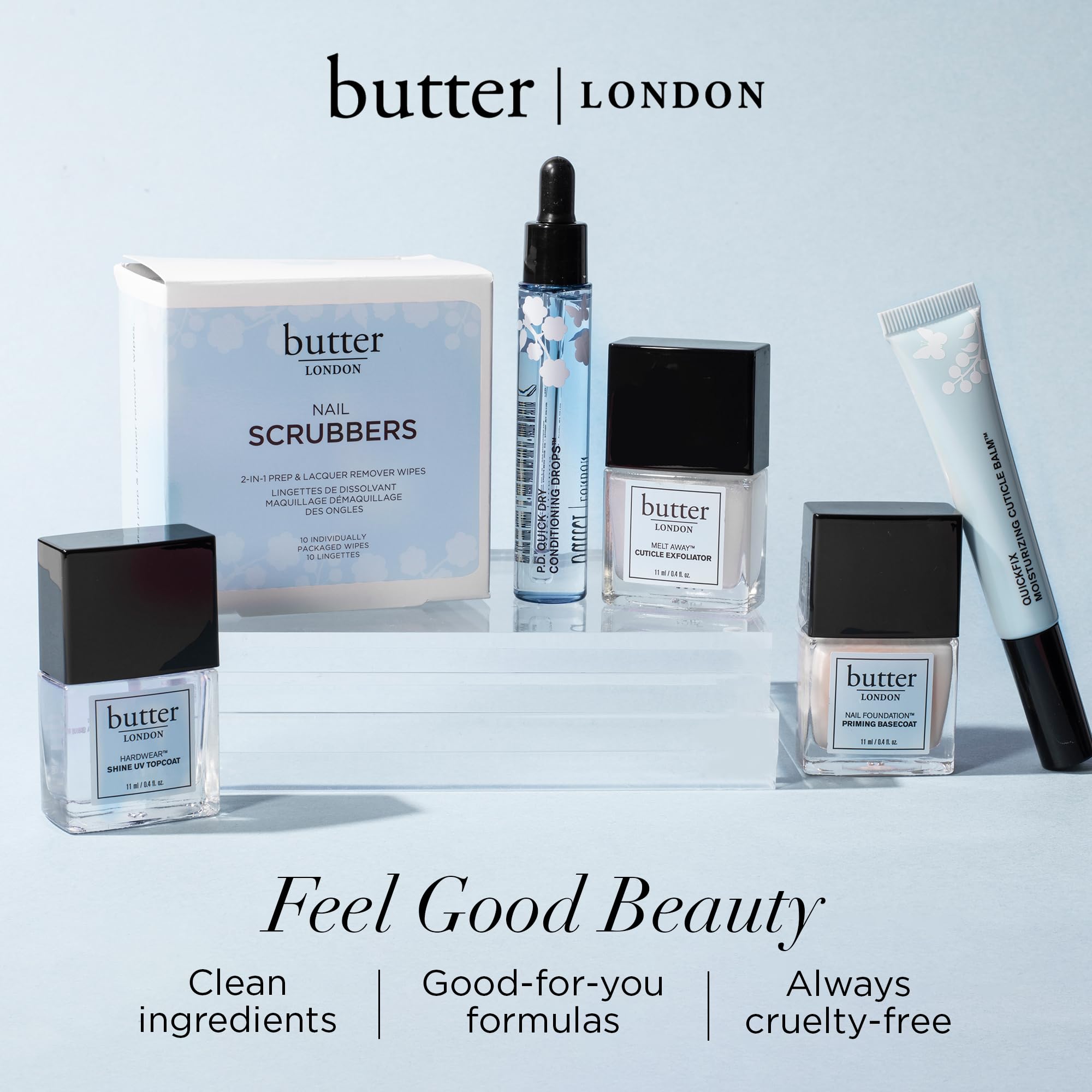 Butter London Nail Strengthener & Tinted Moisturizer - Repair Damaged Nails, Hardener for Stronger Healthier Nails - Vegan Nail Care Polish for Weak Brittle Nails - Perfect for Daily Nail Treatment & Manicures