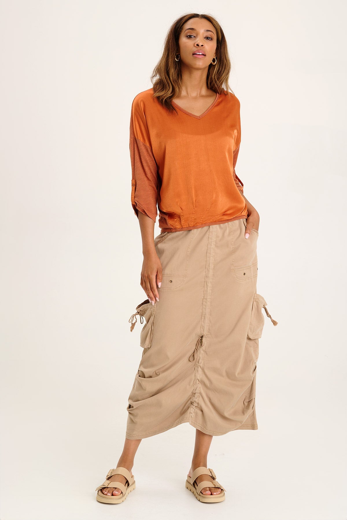 Macken Skirt Roebuck - Women's Fashion Flowy Midi Skirt for Casual & Office Wear | Perfect for Spring & Summer Outfits