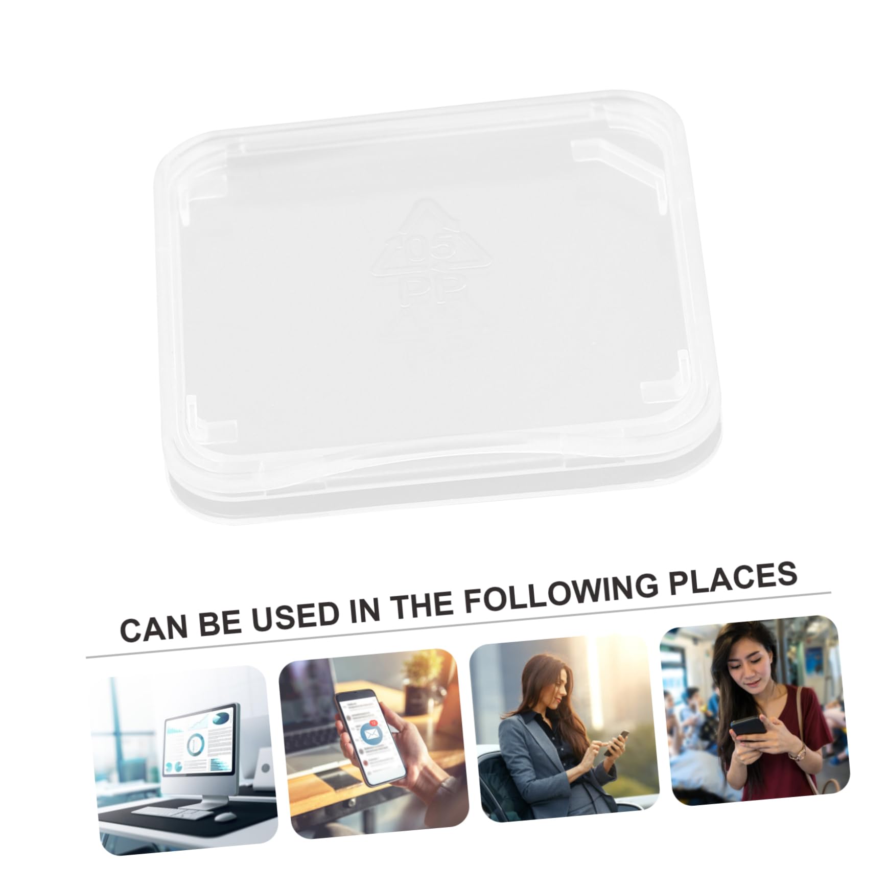 ARTIBETTER 100pcs Memory Card Storage Box - Durable PP Material Card Organizer with Secure Closure - Perfect for SD, Micro SD, CF Cards - Ideal for Photographers, Gamers & Office Organization