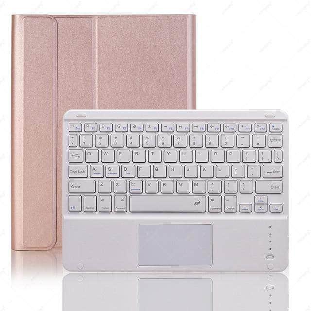 Magnetic Detachable Keyboard Case for iPad Air 5 with Trackpad & Apple Pencil Slot - Perfect for Work, Study & Travel
