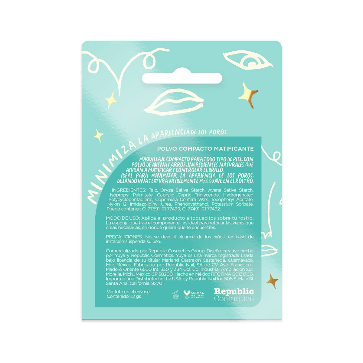 Mattefying Compact Powder PC02 - Oil Control & Shine-Free Finish for Flawless Makeup - Perfect for Daily Wear & Special Occasions
