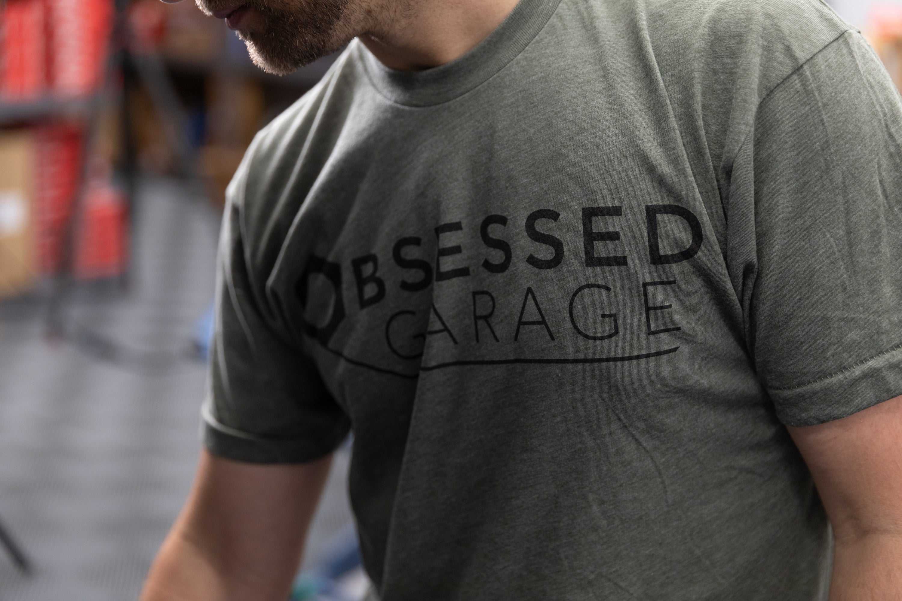 Obsessed Garage Logo T-Shirt - Premium Cotton Unisex Tee for Car Enthusiasts - Perfect for Car Shows, Meetups & Casual Wear