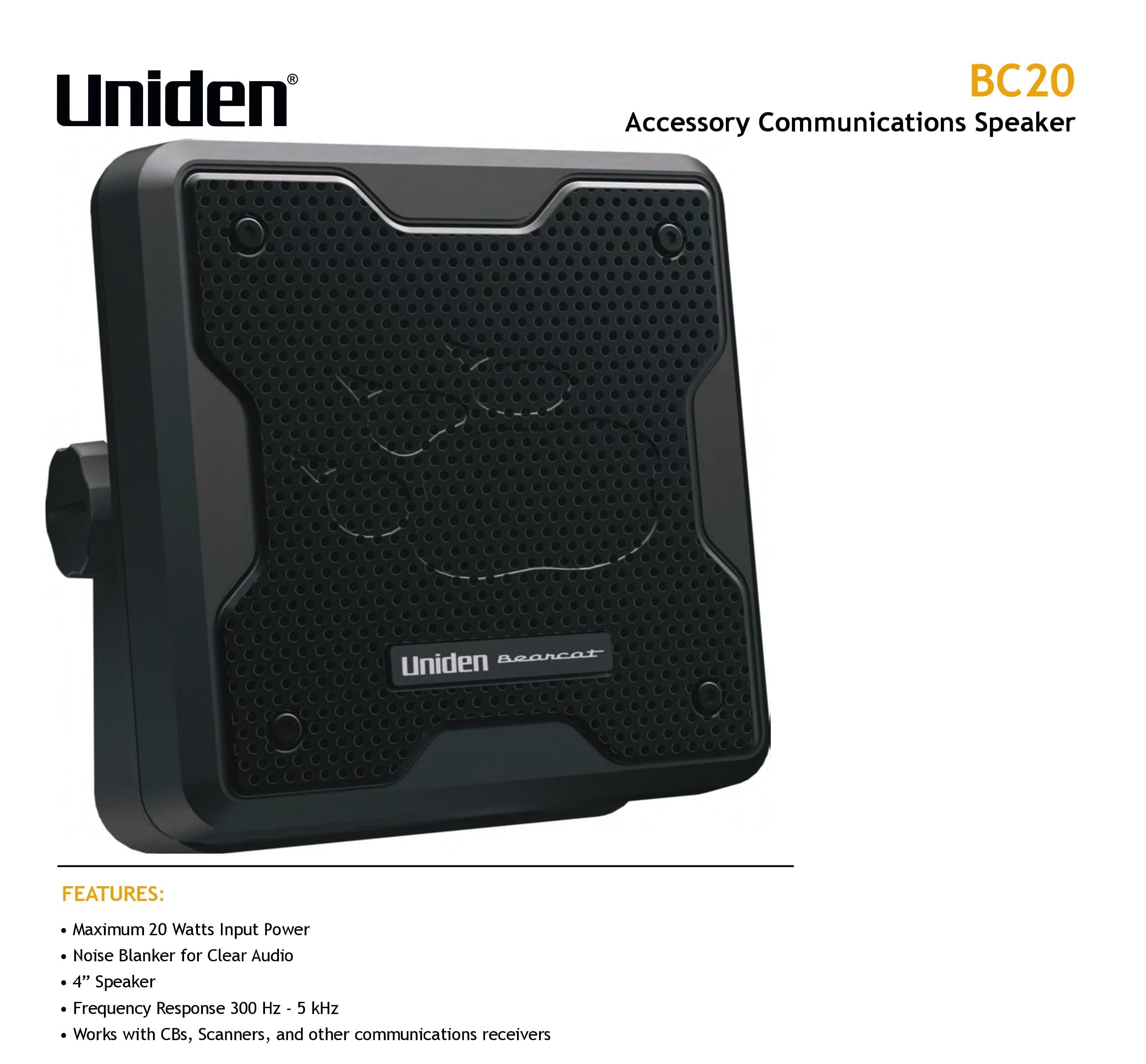 Uniden BC-SGPS Universal GPS Receiver Module Kit for Scanners & CB Radios with 20W External Speaker - Perfect for Trucking, Emergency Response & Off-Road Navigation