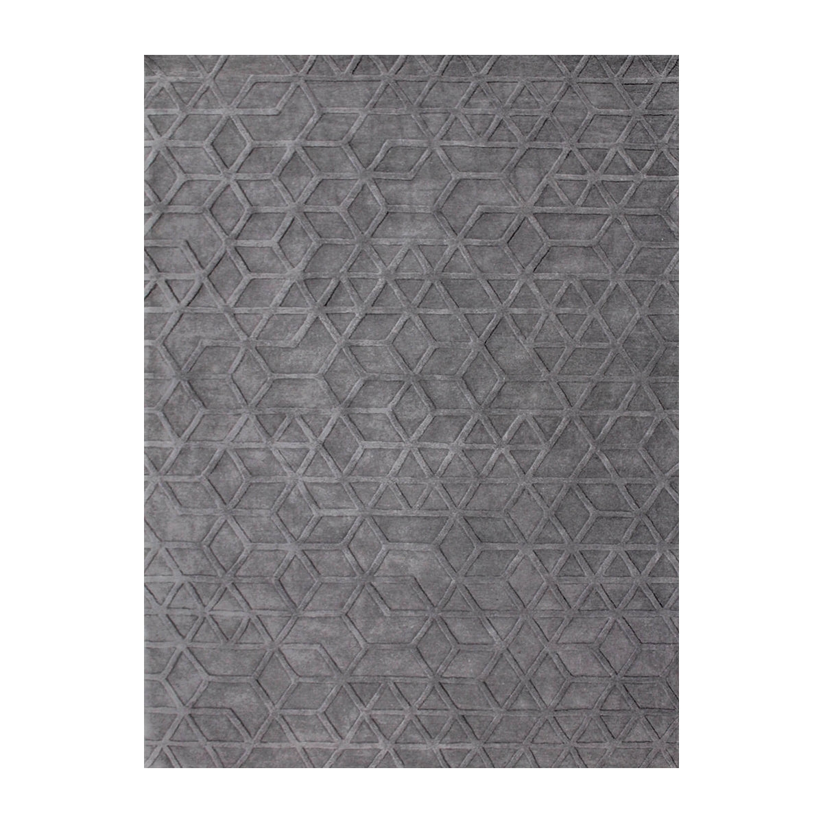 Premium Handmade Lima Rug - Soft Grey Bohemian Area Rug for Living Room, Bedroom & Nursery - Non-Slip Eco-Friendly Jute Backing - 5'x8' Modern Boho Chic Home Decor