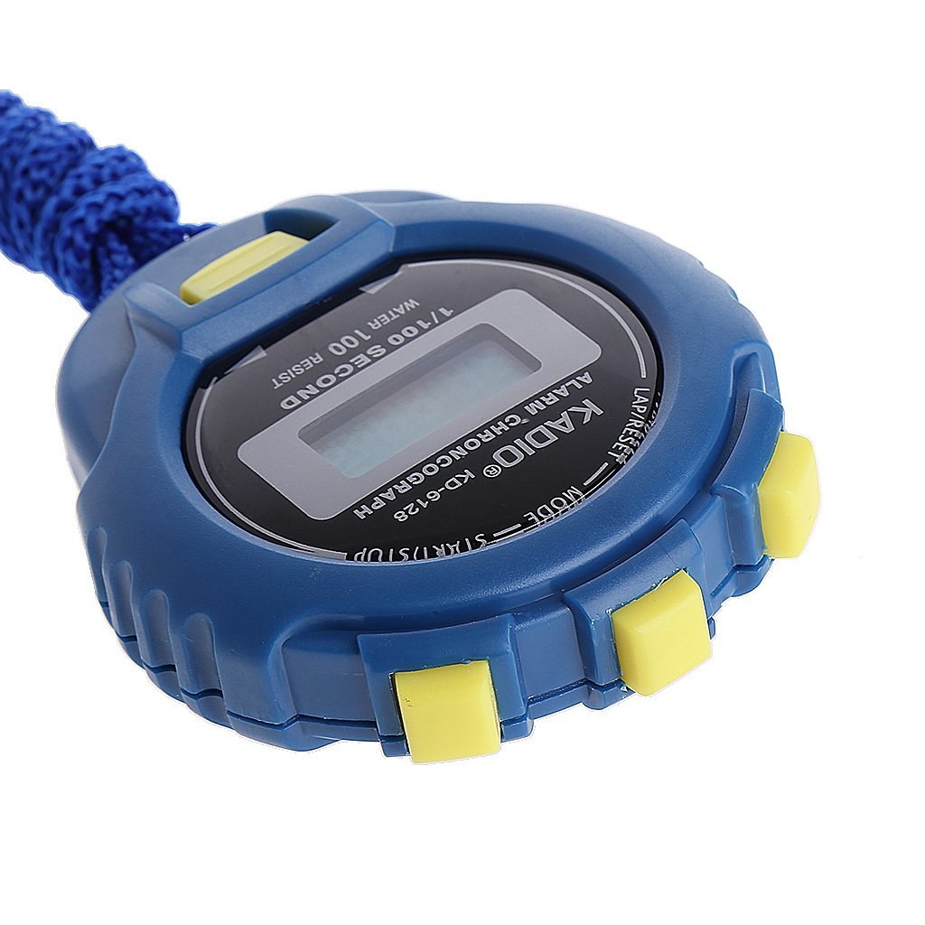 Youngy Digital LCD Sports Stopwatch - Waterproof Chronograph Timer with Wrist Strap for Running, Swimming, and Track & Field Training